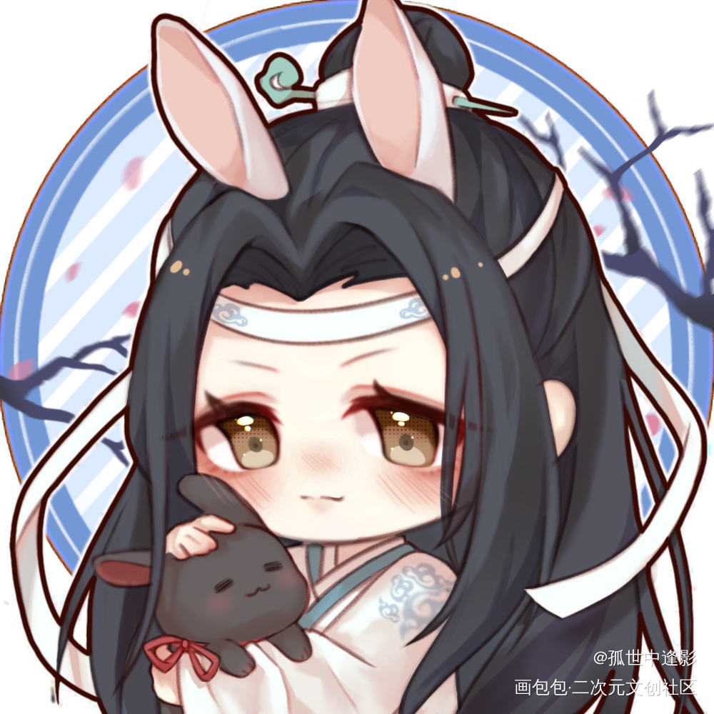 忘羡头像_魔道祖师忘羡绘画作品