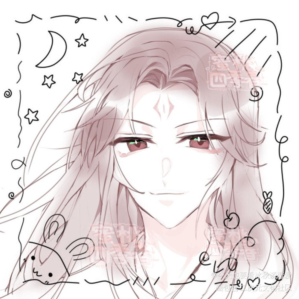 冰秋秋_人渣反派自救系统冰秋绘画作品