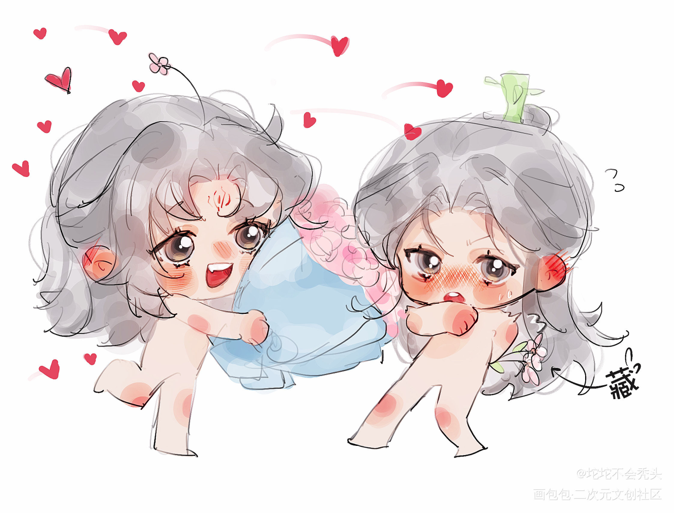 “花”_人渣反派自救系统冰秋沈清秋洛冰河绘画作品