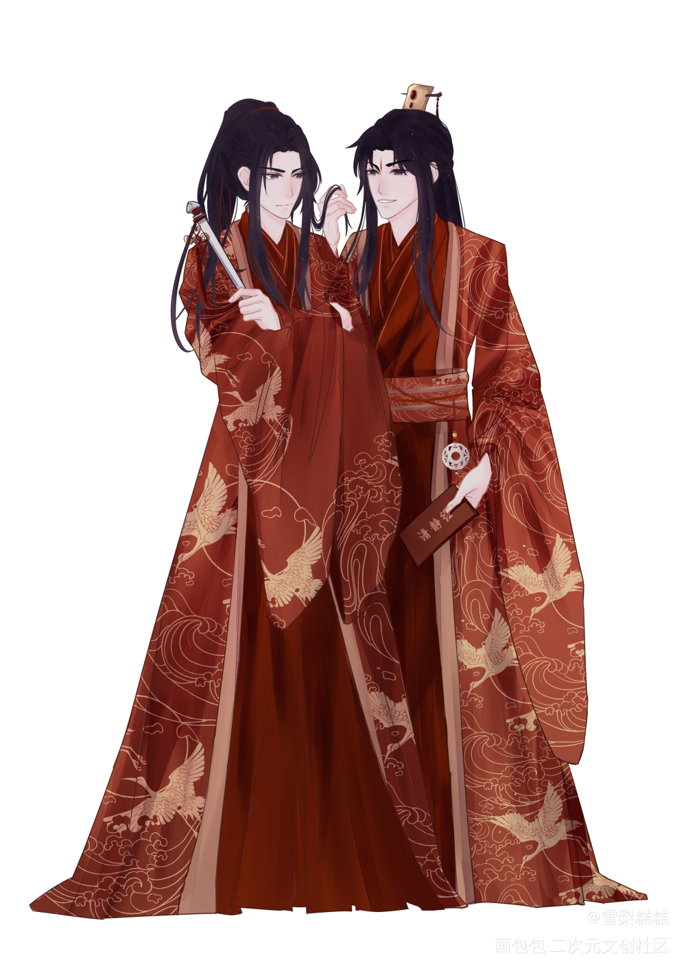 鸣潜婚服_六爻鸣潜绘画作品