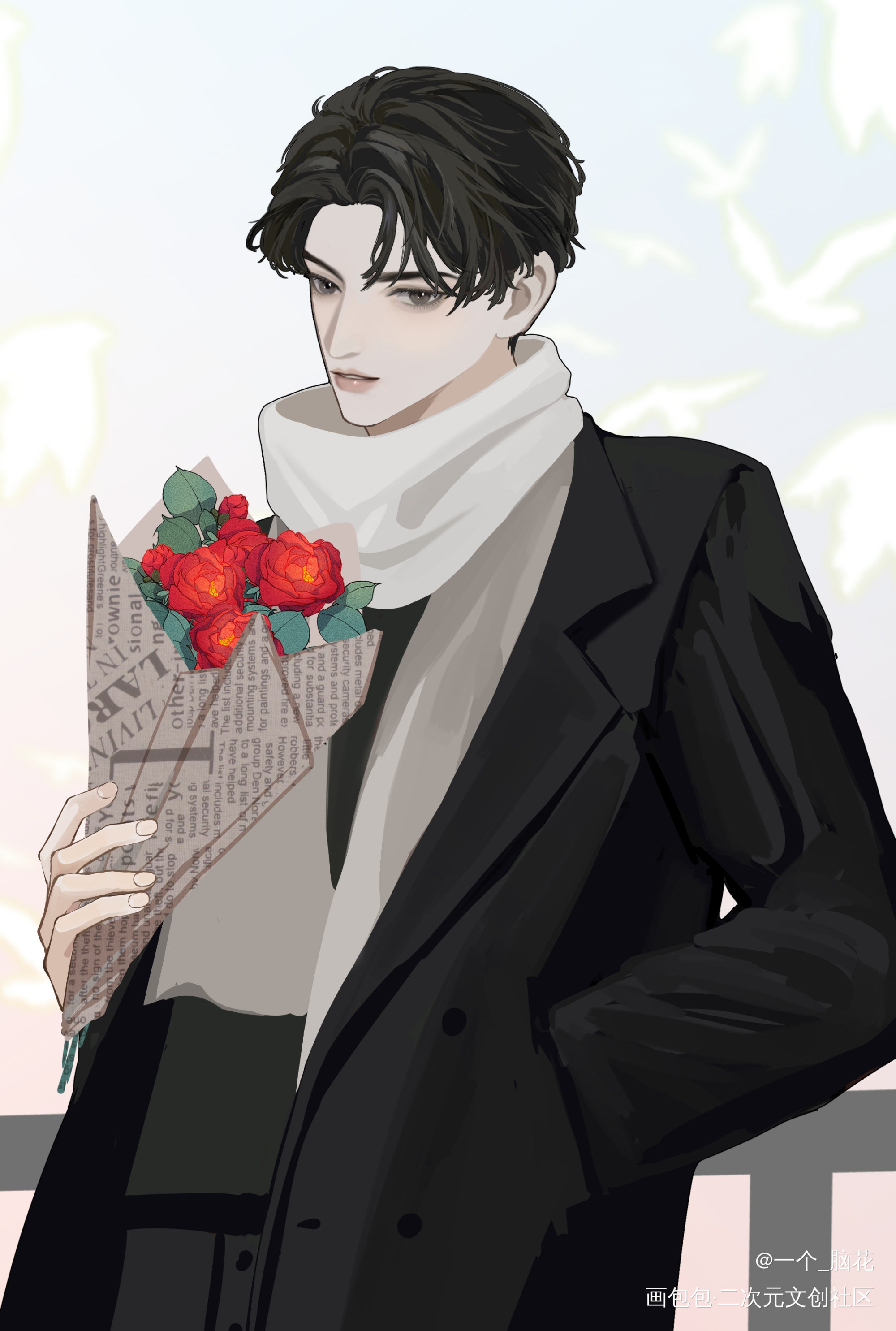 【188】洛羿_附加遗产188男团洛羿绘画作品