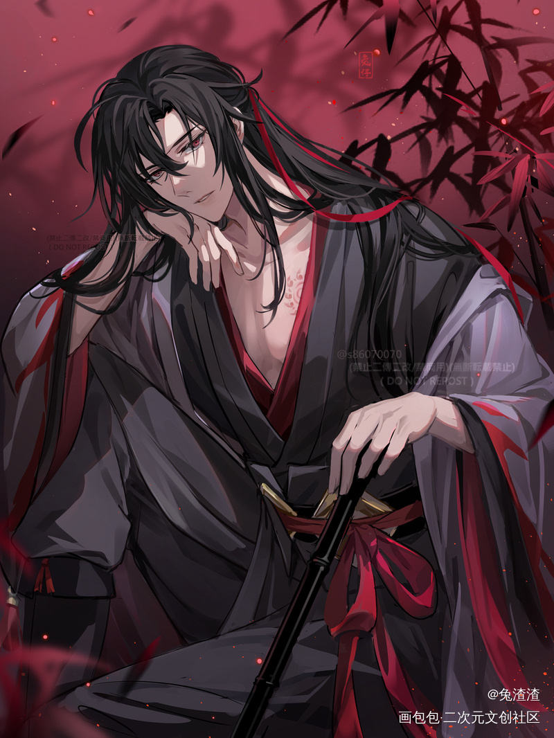 老祖羡～_魔道祖师忘羡绘画作品