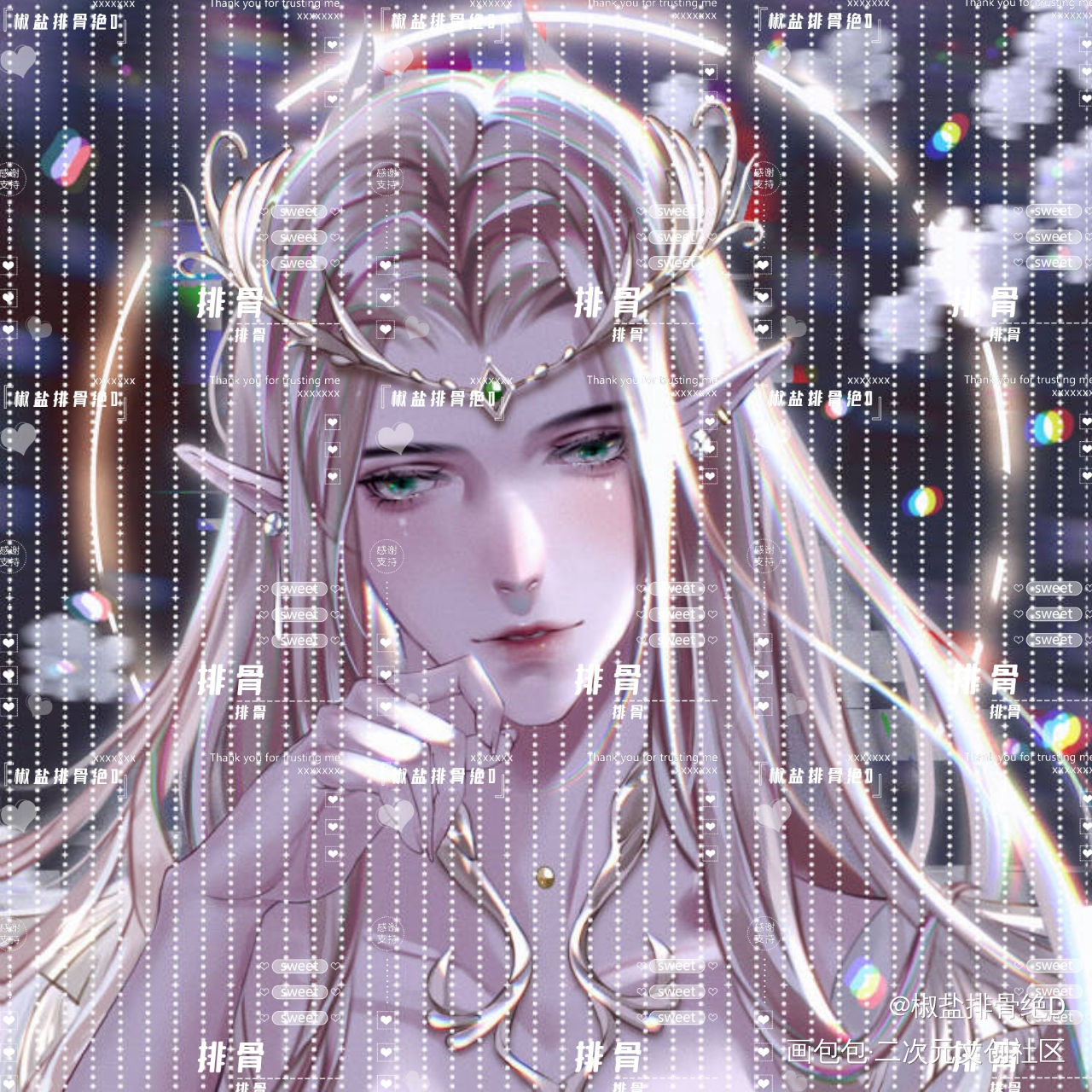 精灵王_头像约稿oc绘画作品