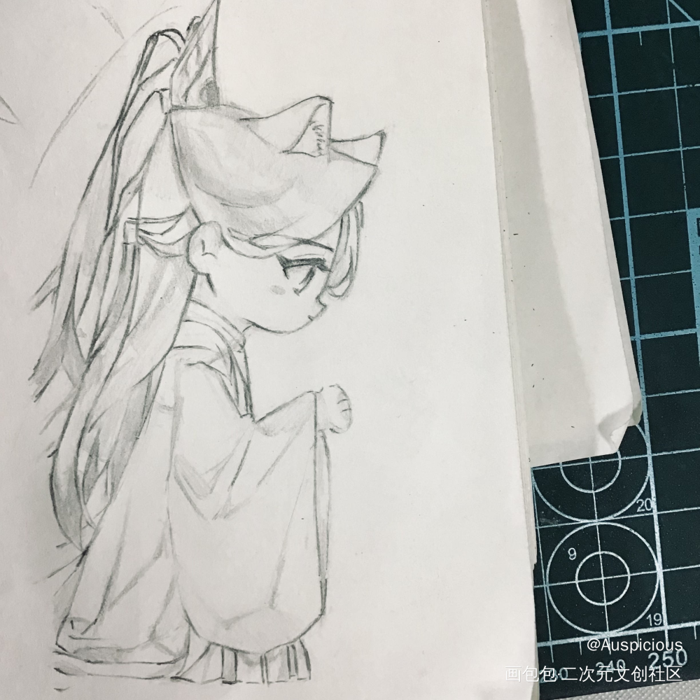 临摹_二哈和他的白猫师尊楚晚宁草图手绘临摹绘画作品
