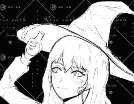 小女巫_绘画作品