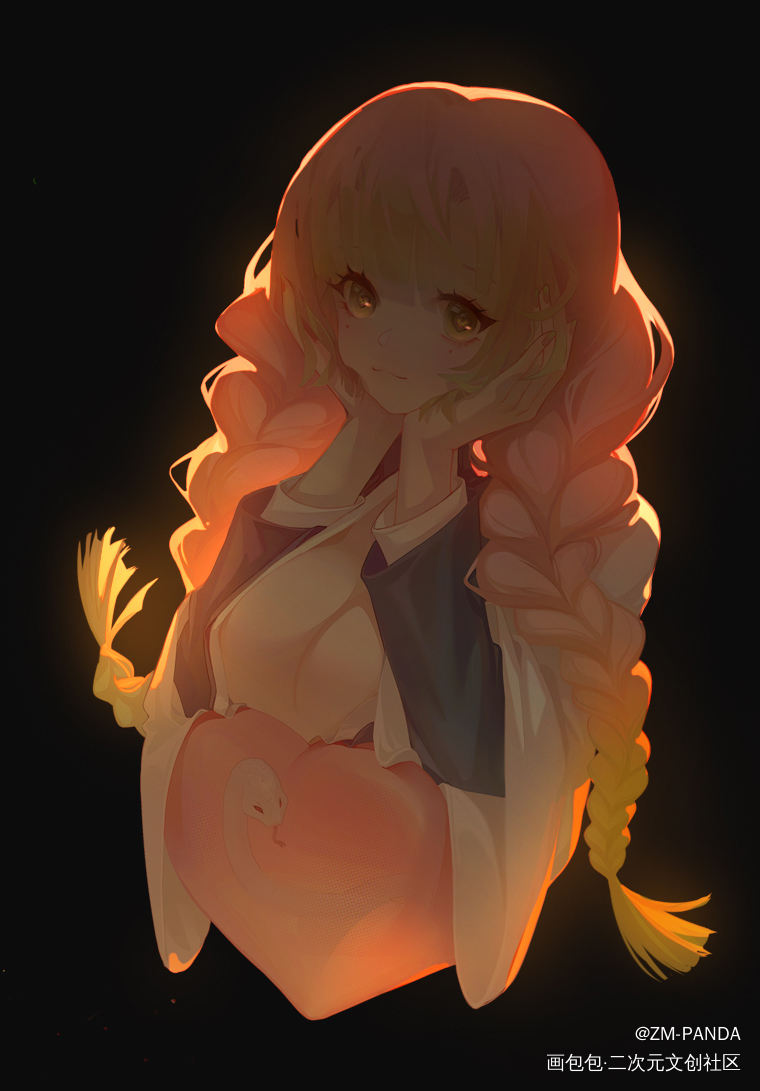 之前的课范～恋柱～_鬼灭之刃恋柱厚涂日系同人绘画绘画作品