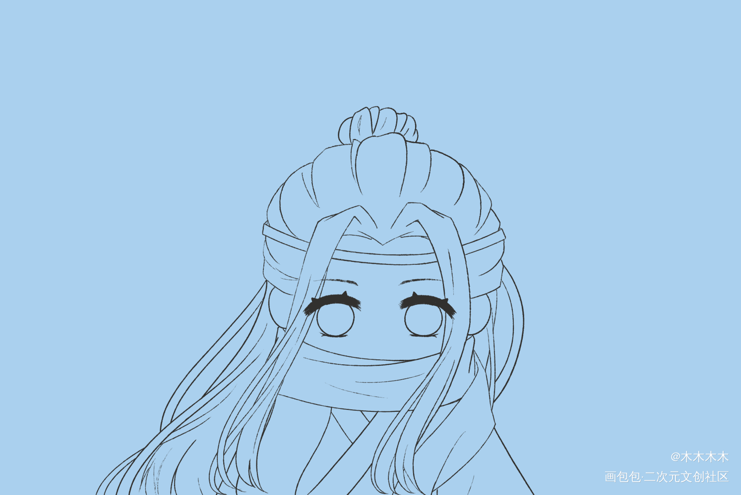 忘羡_魔道祖师忘羡Q版绘画作品