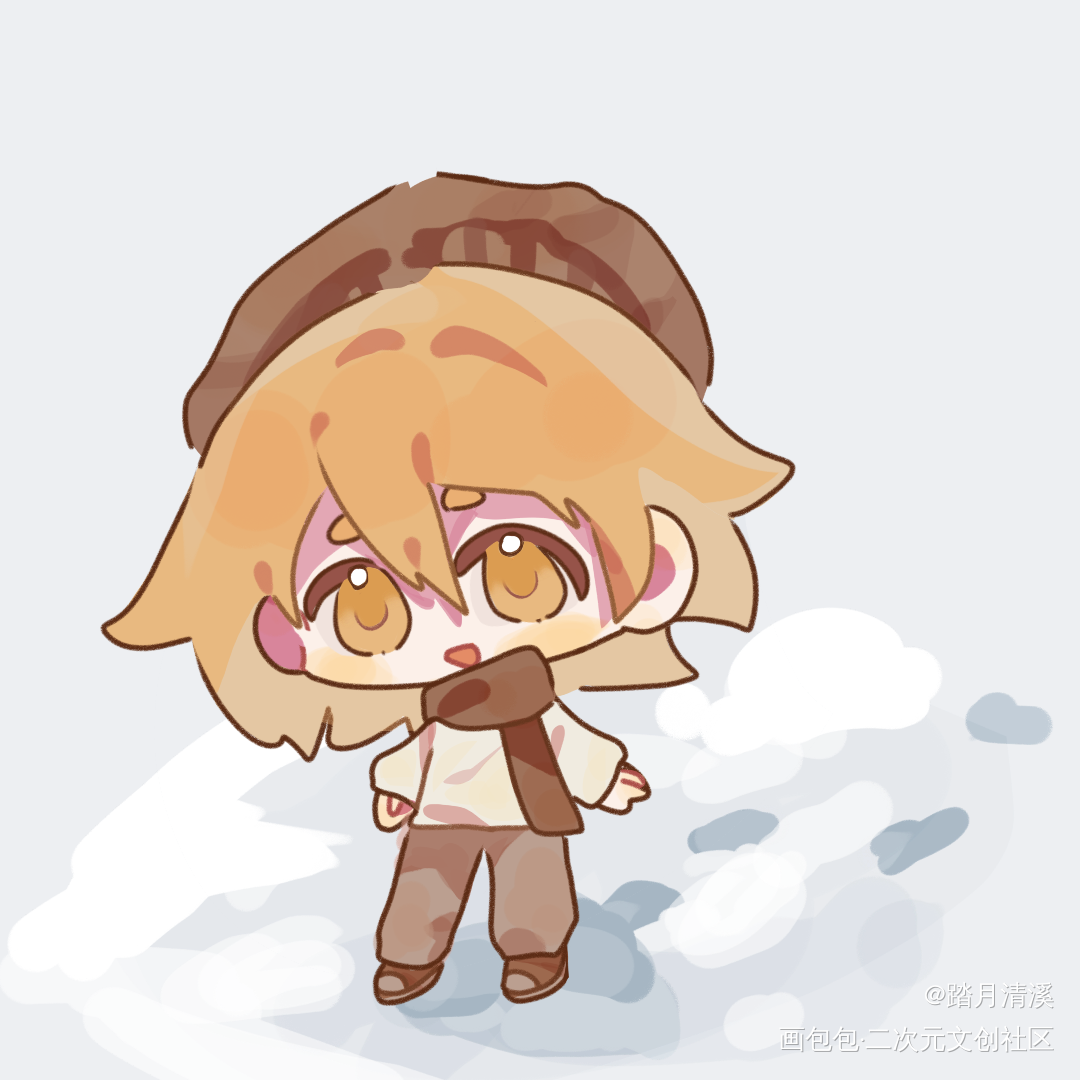 程秀踩雪_娘娘腔188男团李程秀Q版耽美二次元绘画作品