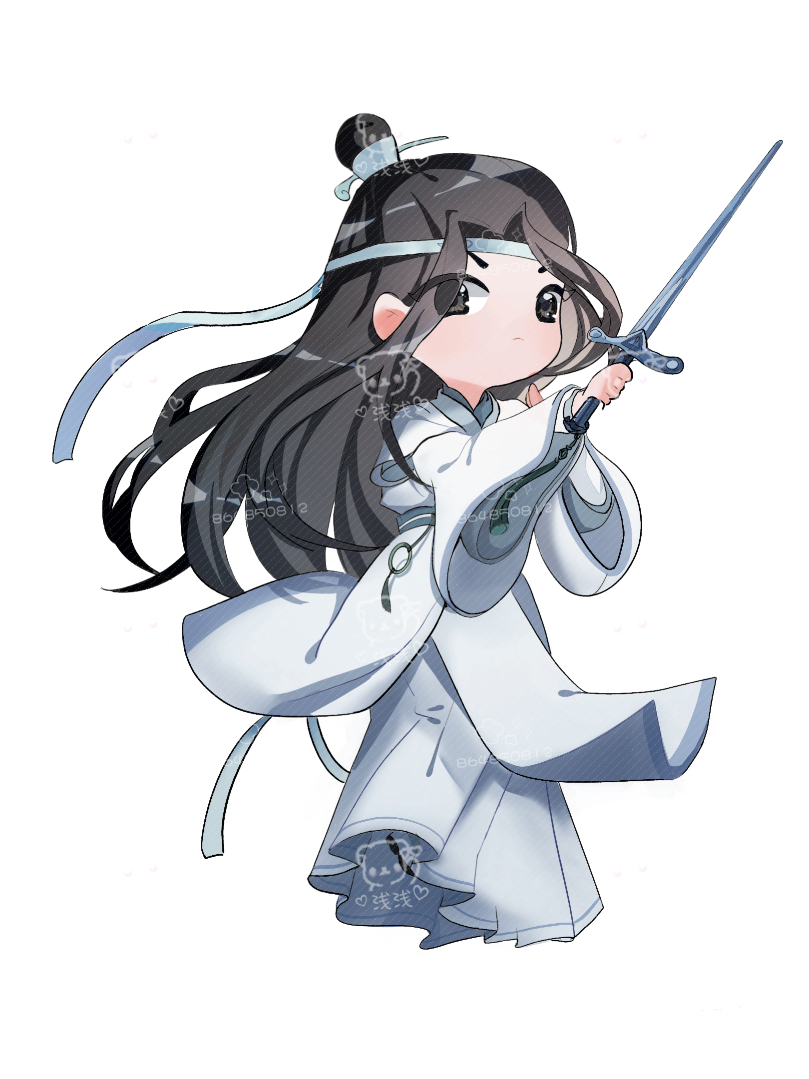 少年忘羡_魔道祖师忘羡Q版绘画作品