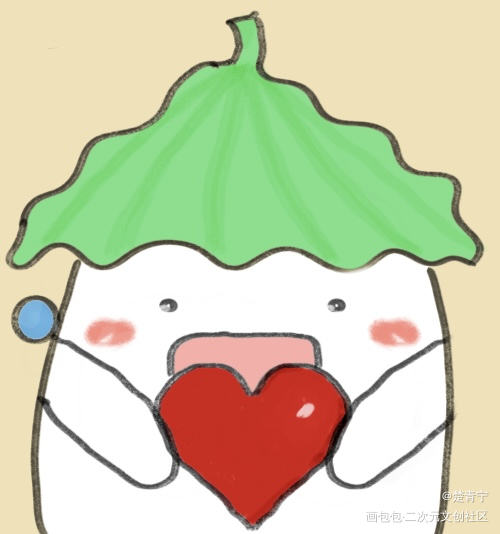 年糕精给你笔芯心_二哈和他的白猫师尊绘画作品