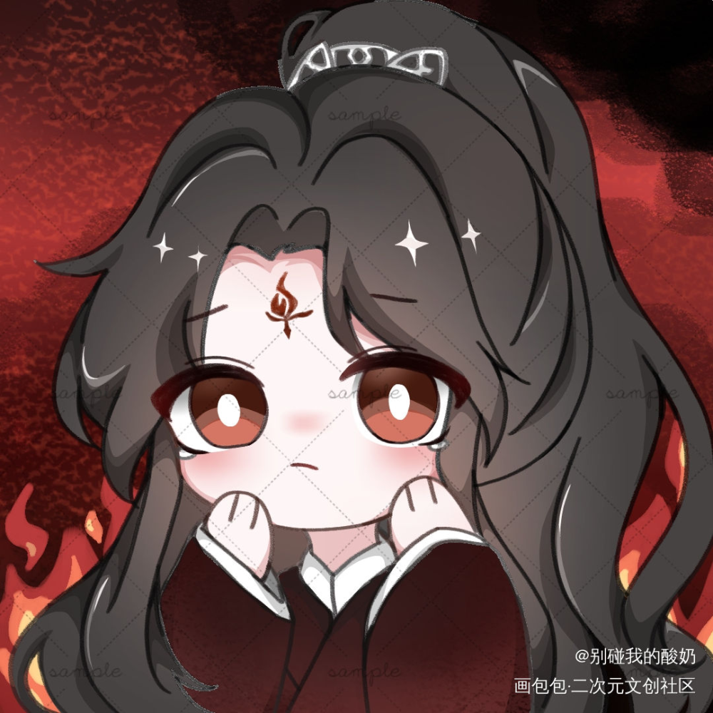 哭唧唧的冰妹_人渣反派自救系统洛冰河墨香铜臭绘画作品