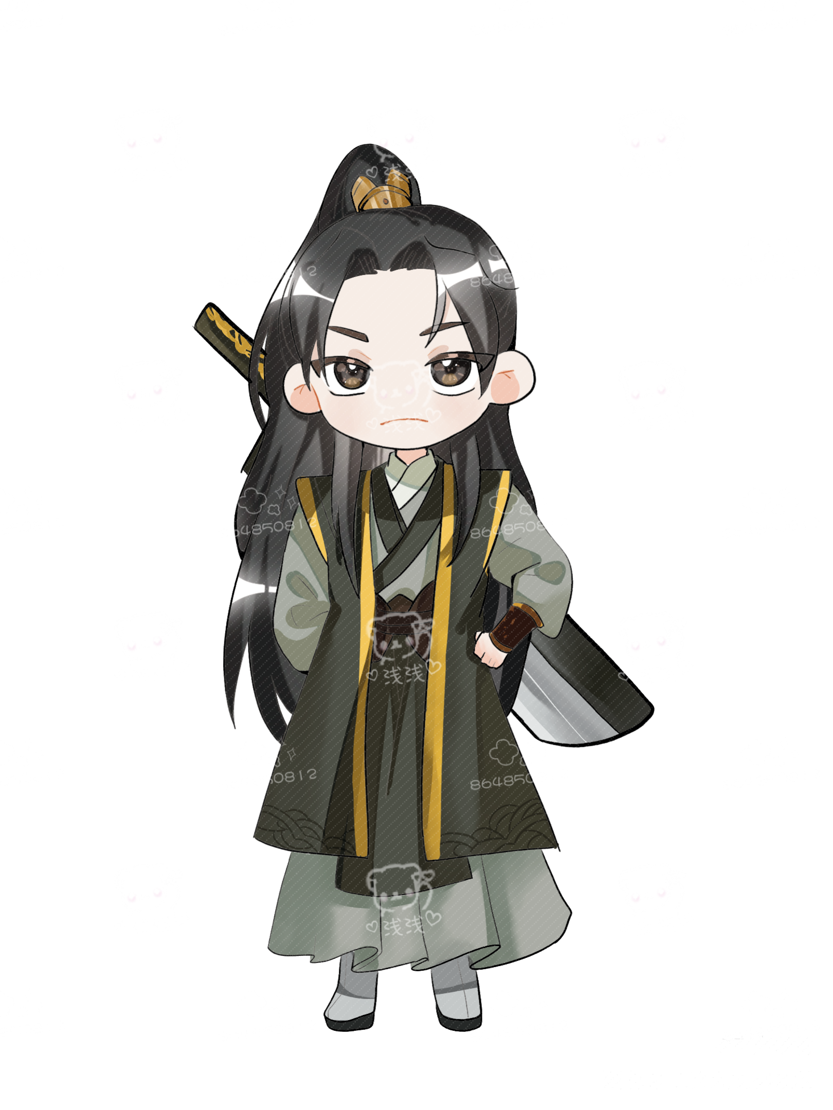 魔道祖师-三尊_魔道祖师金光瑶蓝曦臣绘画作品