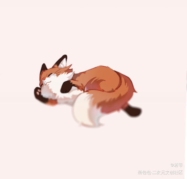 小动物_二哈和他的白猫师尊燃晚Q版绘画作品