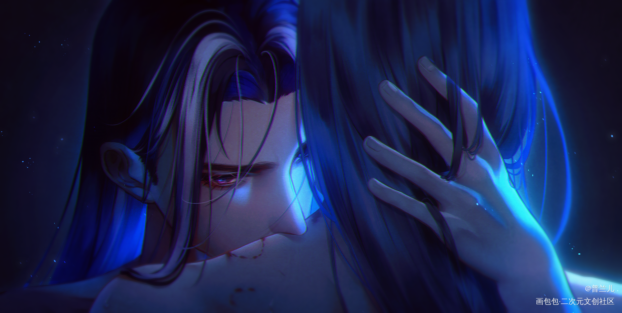 小玉：“能当我没来过吗？”_山河剑心千秋晏沈晏无师古风同人板绘绘画作品