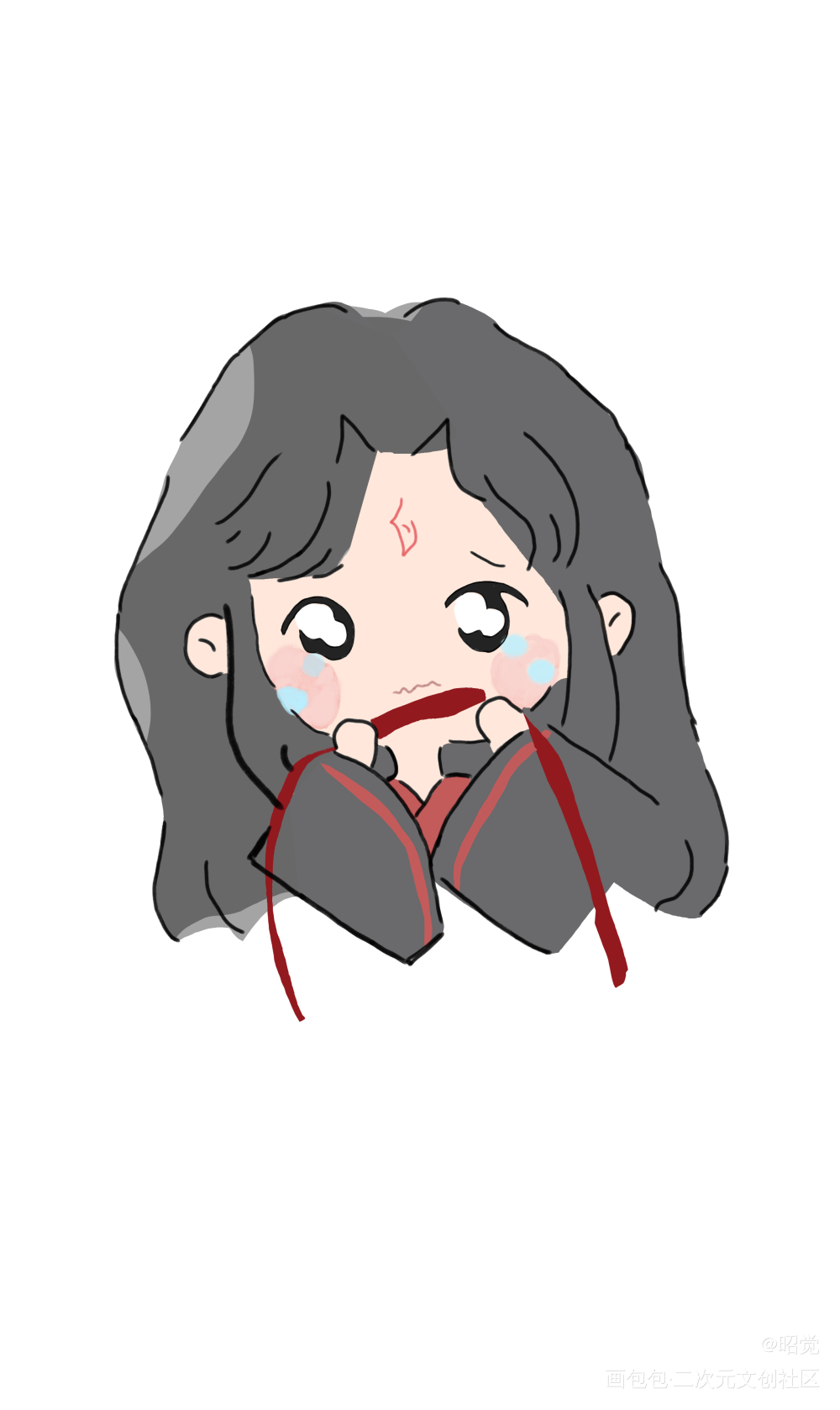 ::>_<::_人渣反派自救系统画包包冰秋手绘Q版我要上首推我要上首页墨香铜臭临摹绘画作品