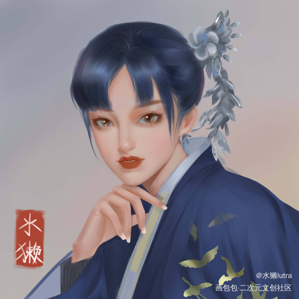 厚涂练习_厚涂头像插画原创oc绘画作品