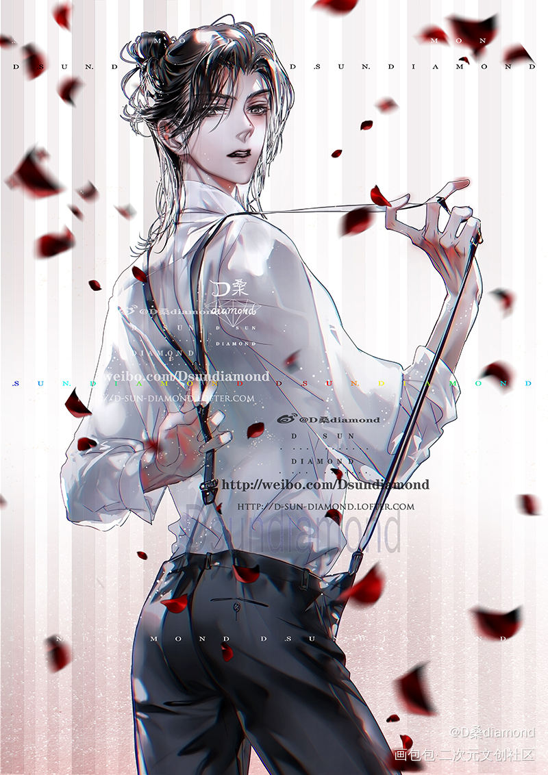 夏习清_我只喜欢你的人设自习夏习清插画同人d桑diamond游乐园绘画