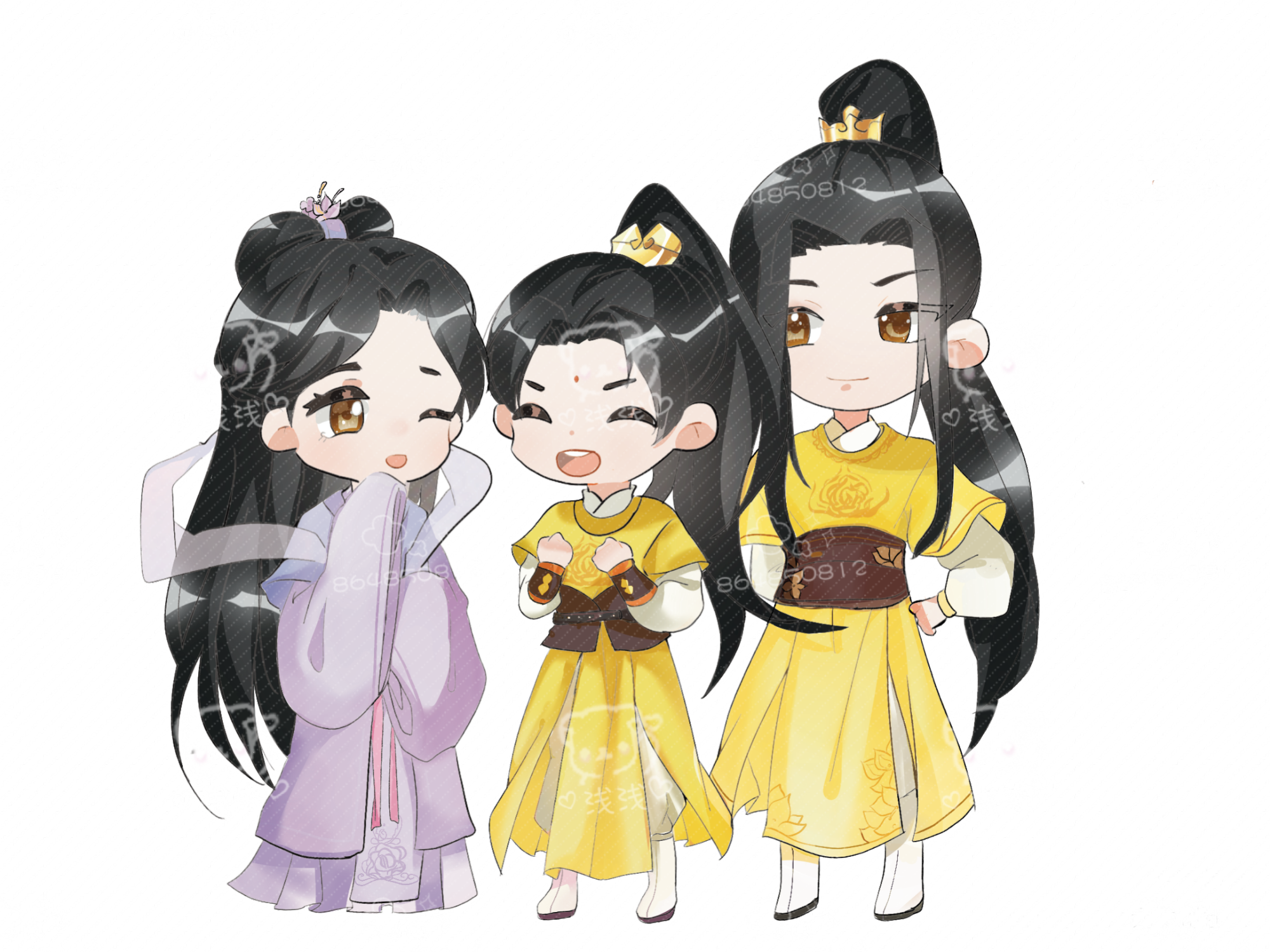 魔道祖师 师姐 金凌 花孔雀～_魔道祖师绘画作品