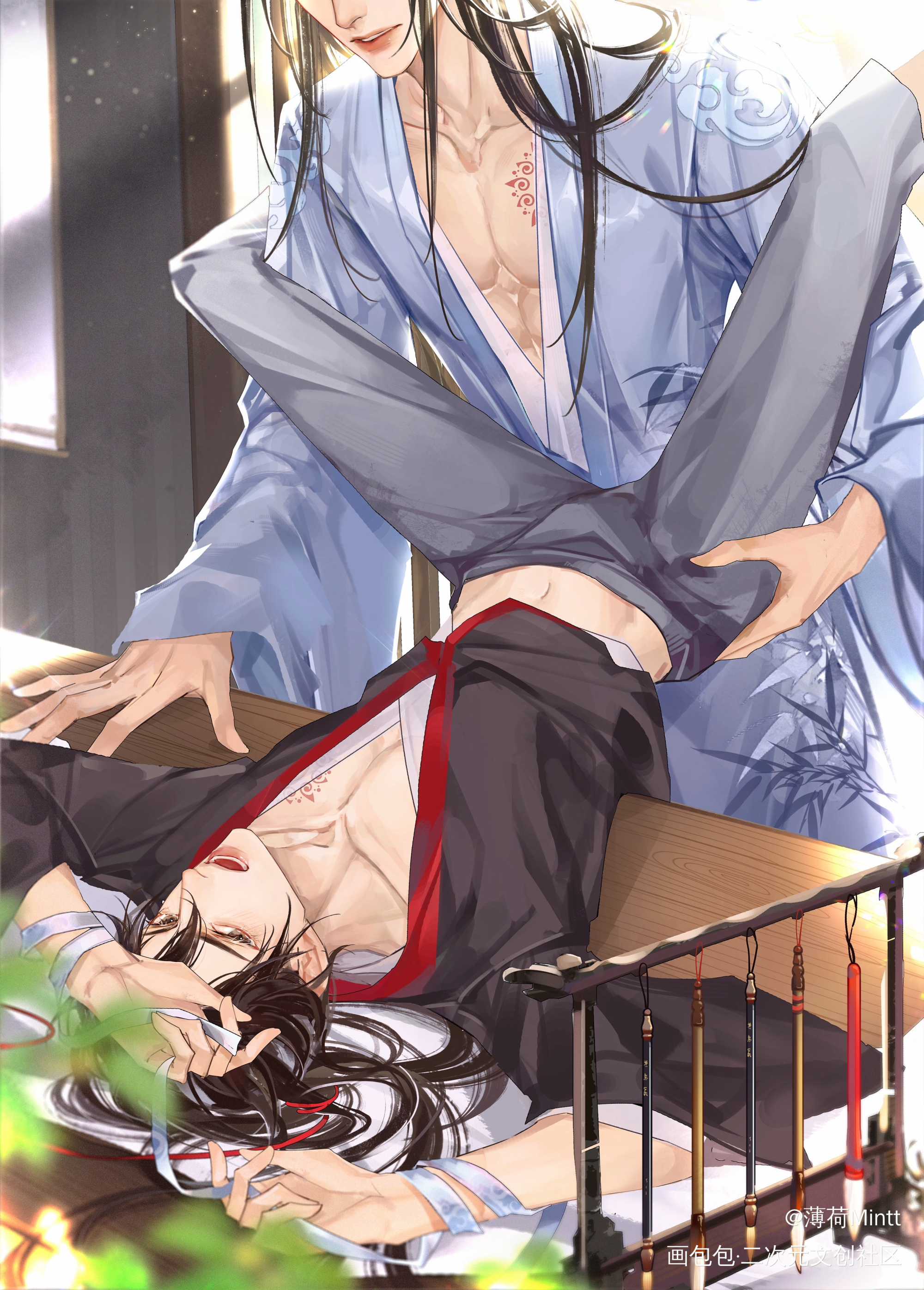幼儿园车_魔道祖师忘羡绘画作品