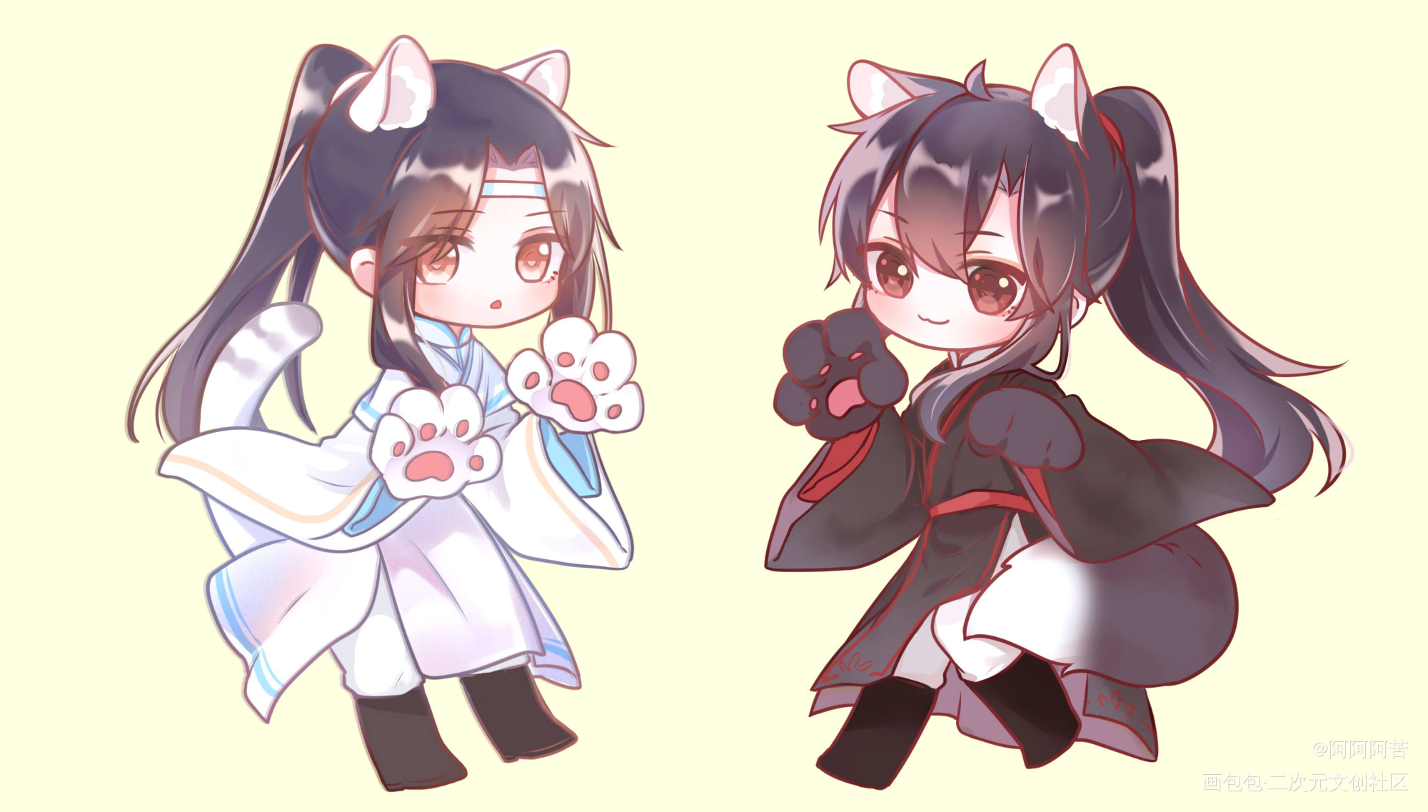 旧图_魔道祖师忘羡绘画作品