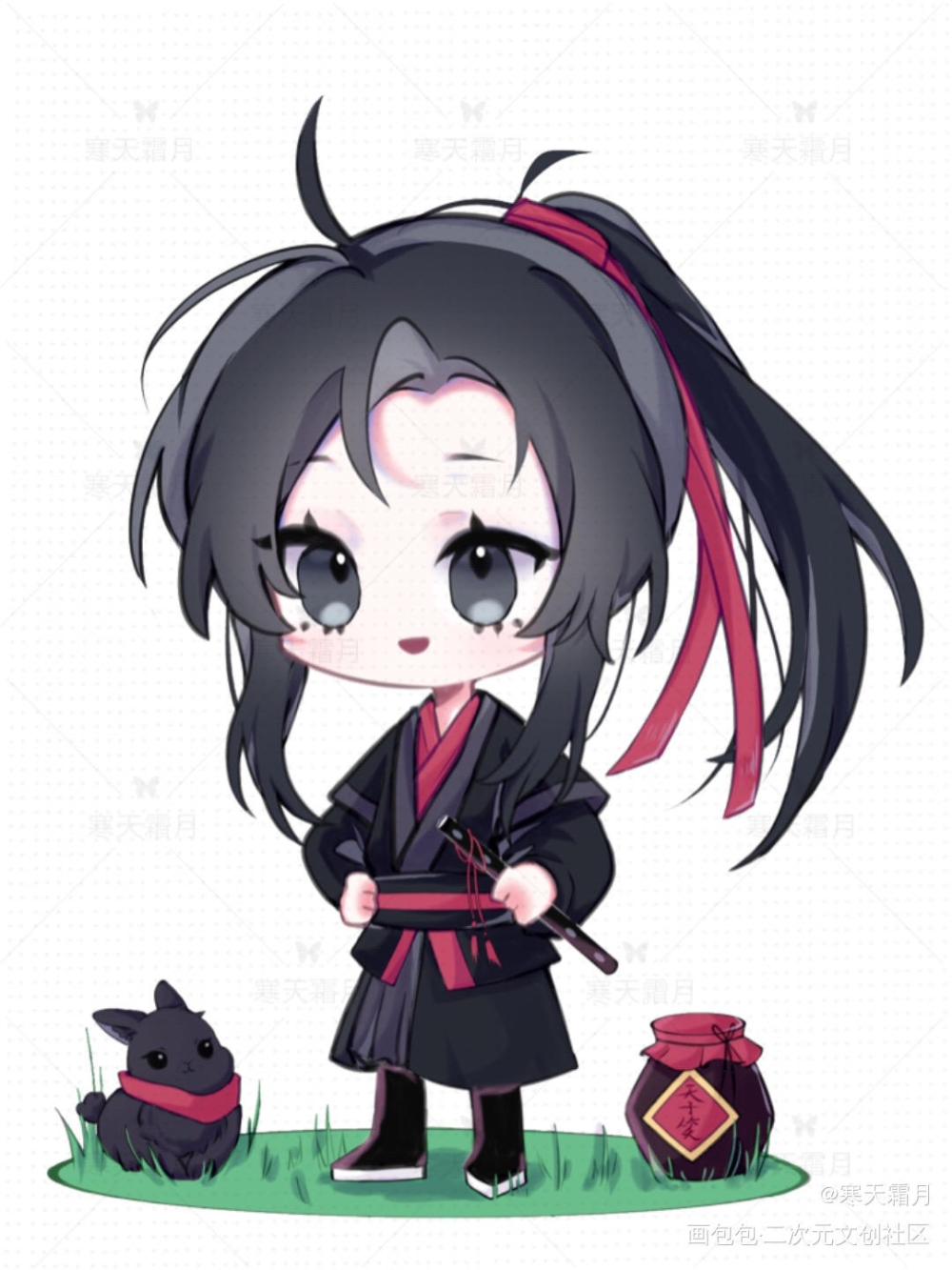 是羡生贺的约稿_魔道祖师忘羡魏无羡QQ人绘画作品