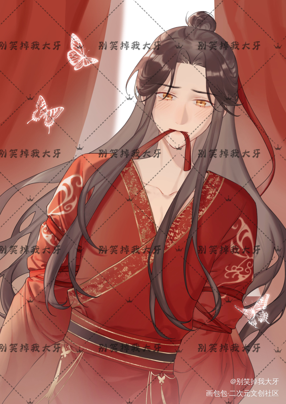 花怜_天官赐福花怜古风绘画作品