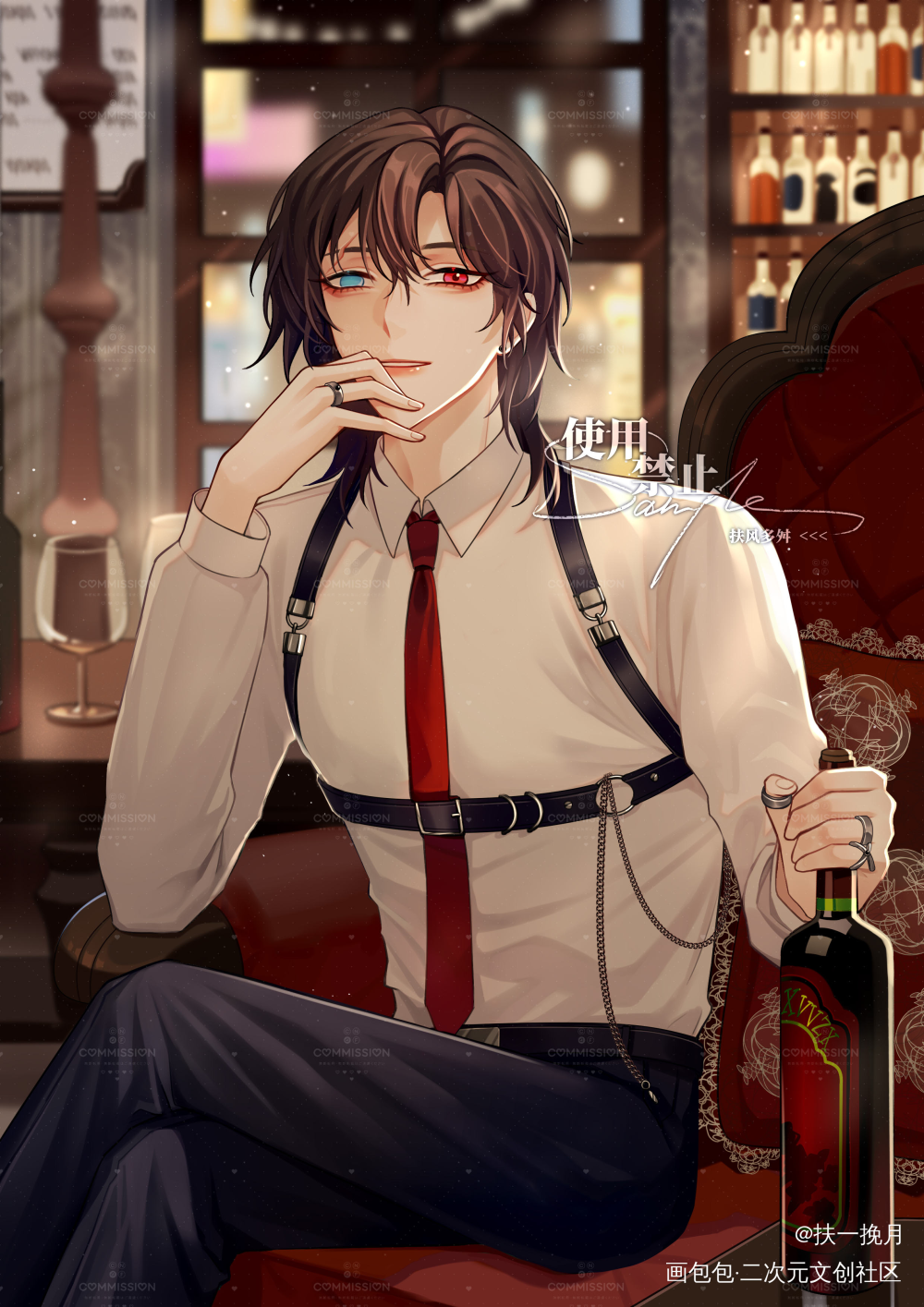 一起喝点_厚涂付费委托约稿绘画绘画作品