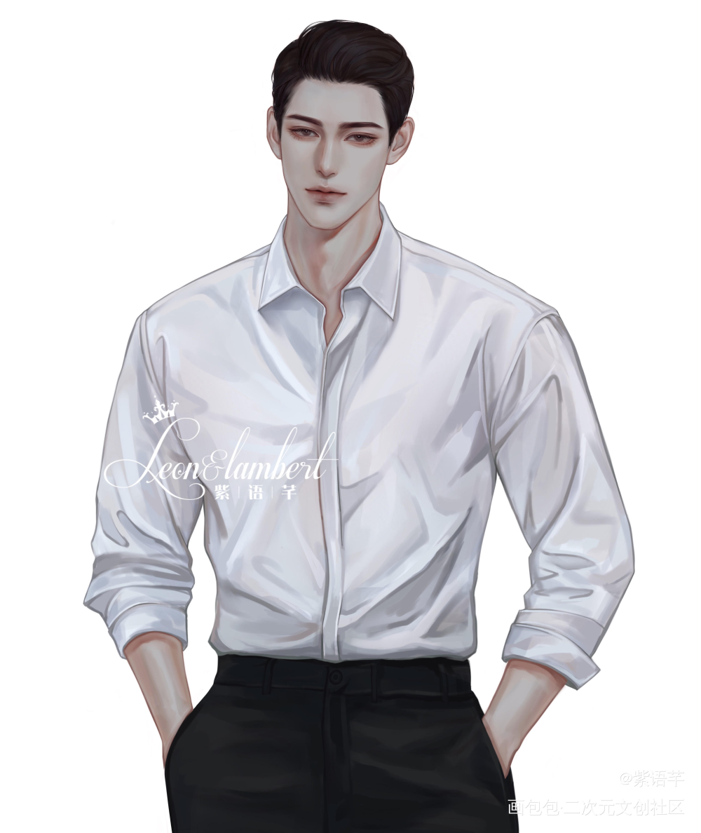 温柔的黎叔叔_谁把谁当真188男团妹叔黎朔绘画作品