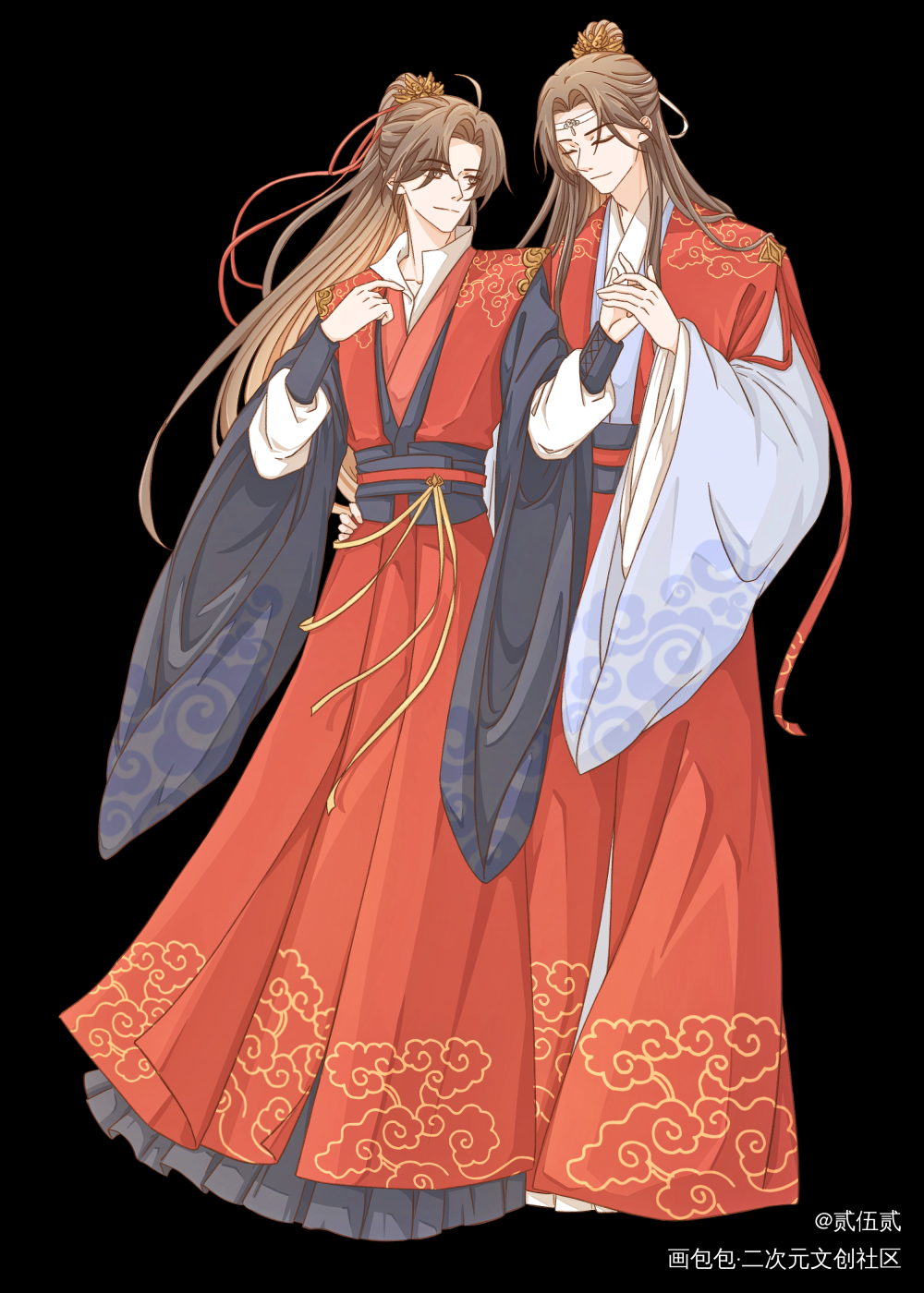 大婚_魔道祖师忘羡绘画作品