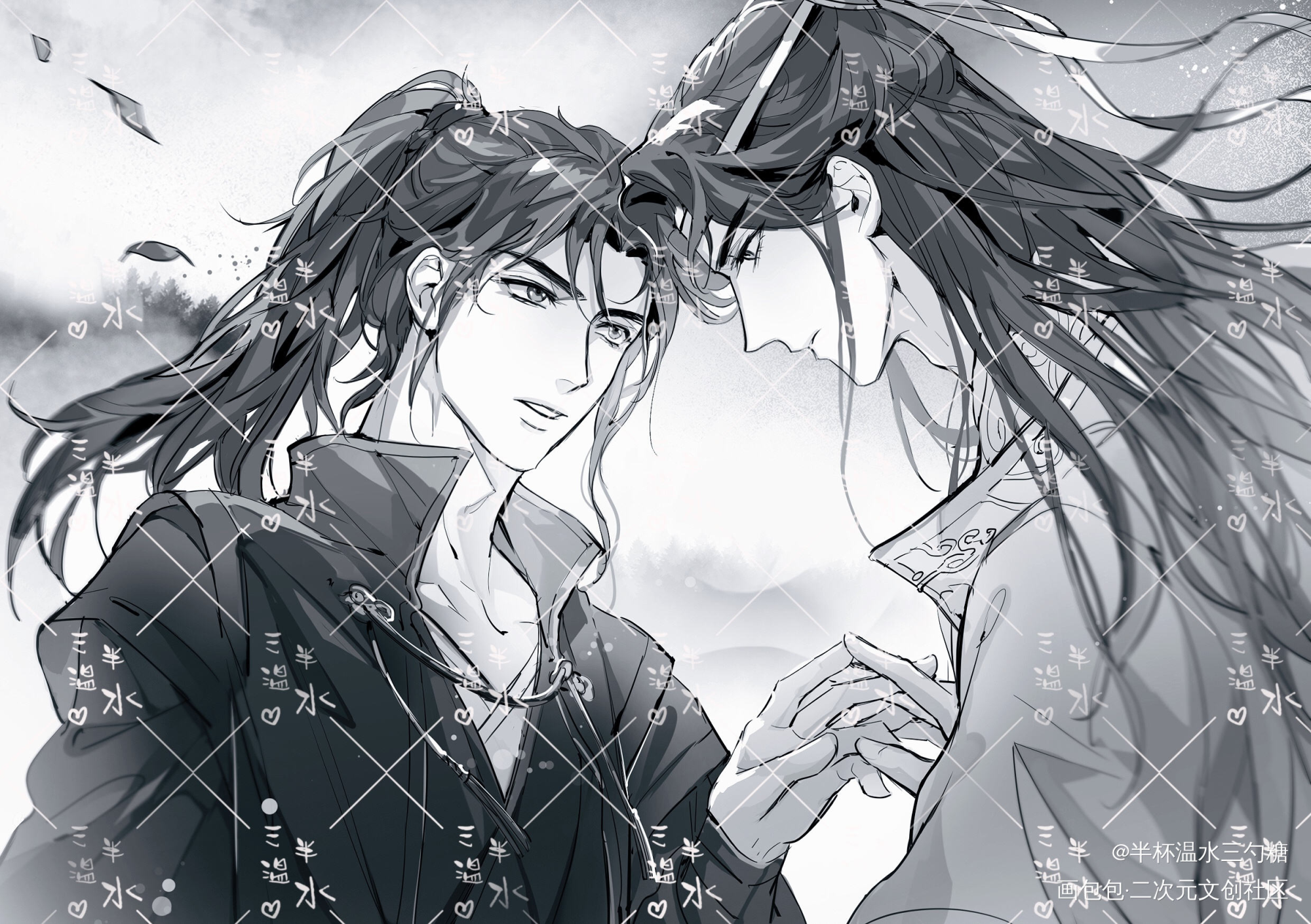 忘羡-命定之人_魔道祖师忘羡绘画作品