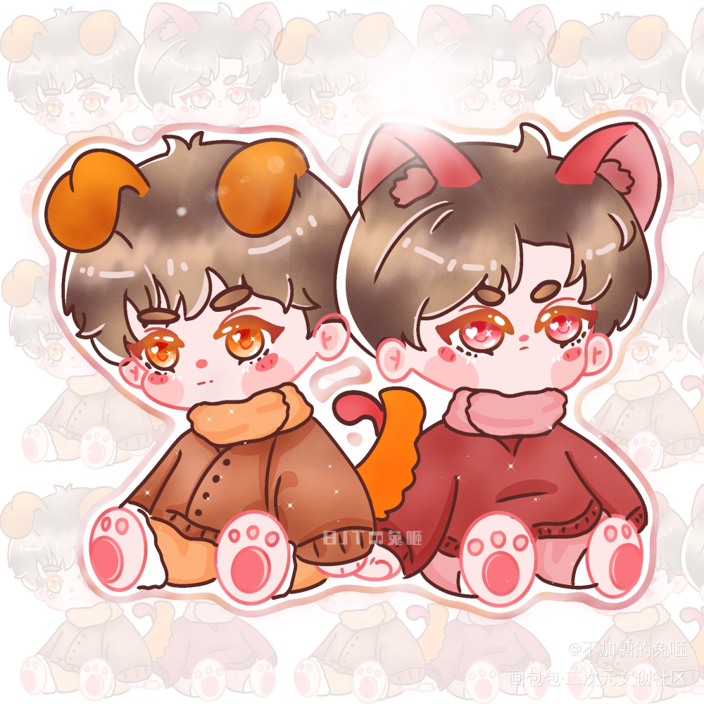 “玉玉狗” ♡ “简猫猫”_188男团李简Q版绘画作品