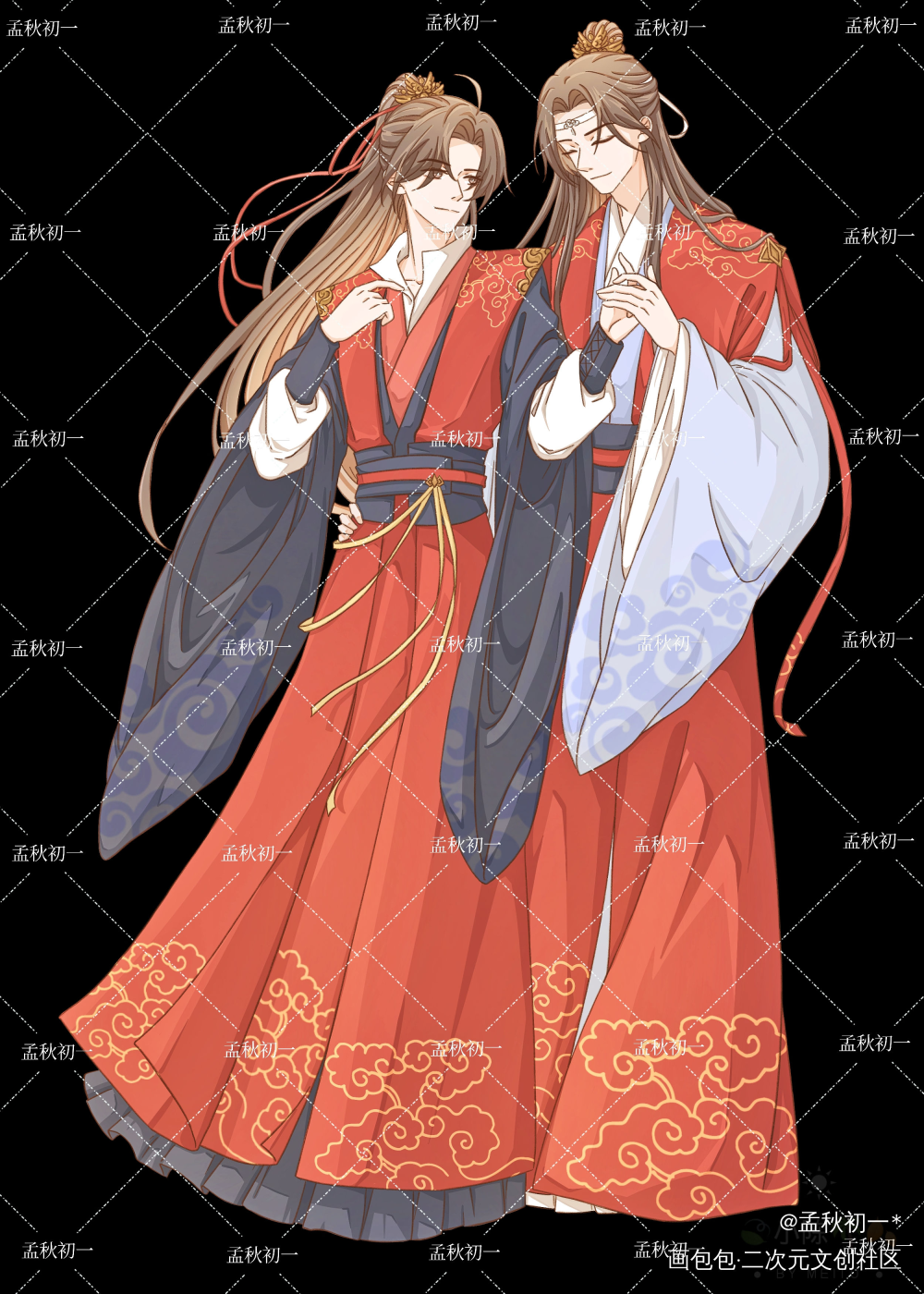 大婚_魔道祖师忘羡绘画作品