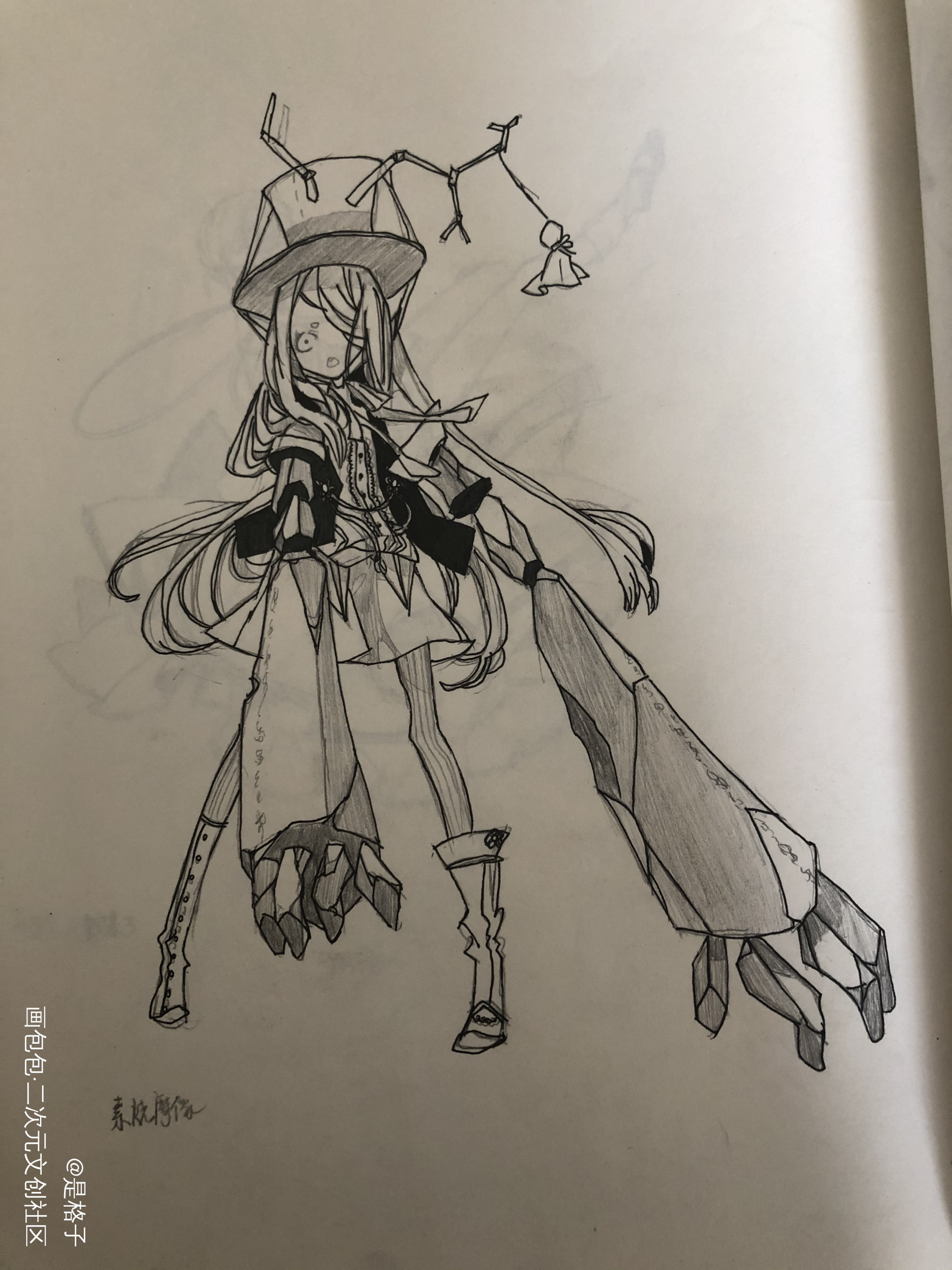 素烧魔像_手绘绘画作品