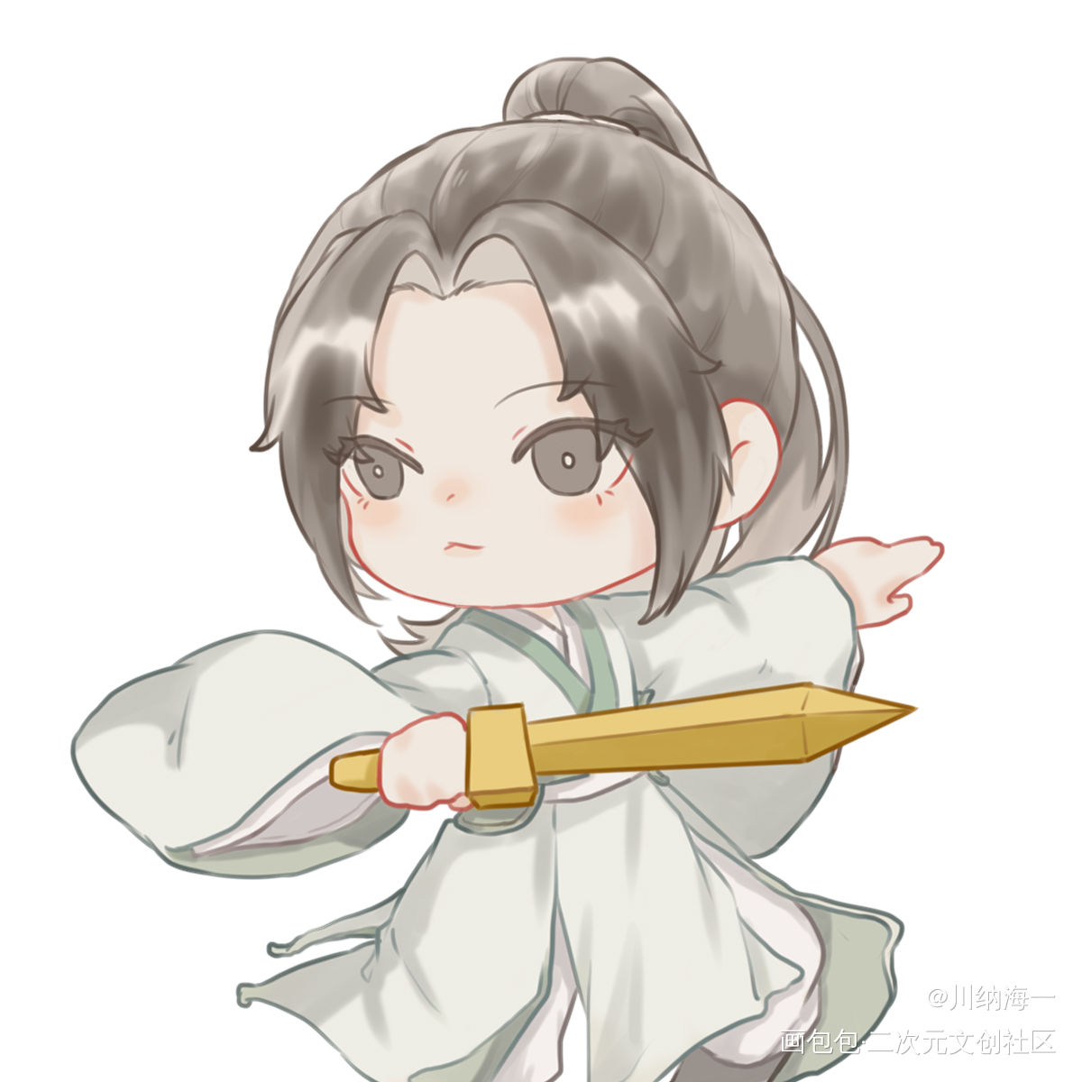 练剑_人渣反派自救系统冰秋绘画作品