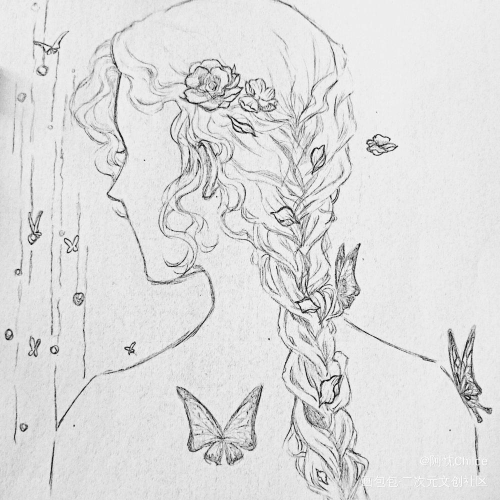 _手绘摸鱼绘画绘画作品