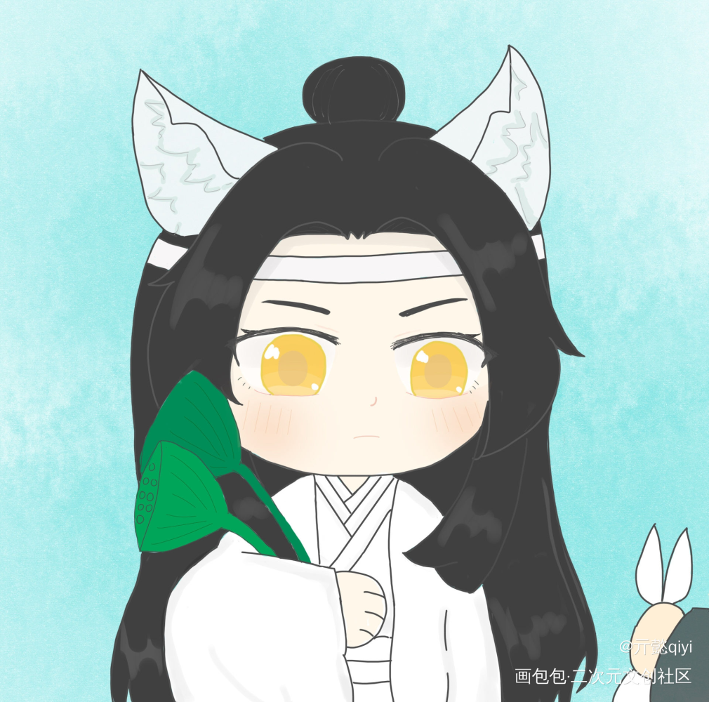 《定情信物》白狼叽x狐狸羡_蓝忘机魏无羡绘画作品