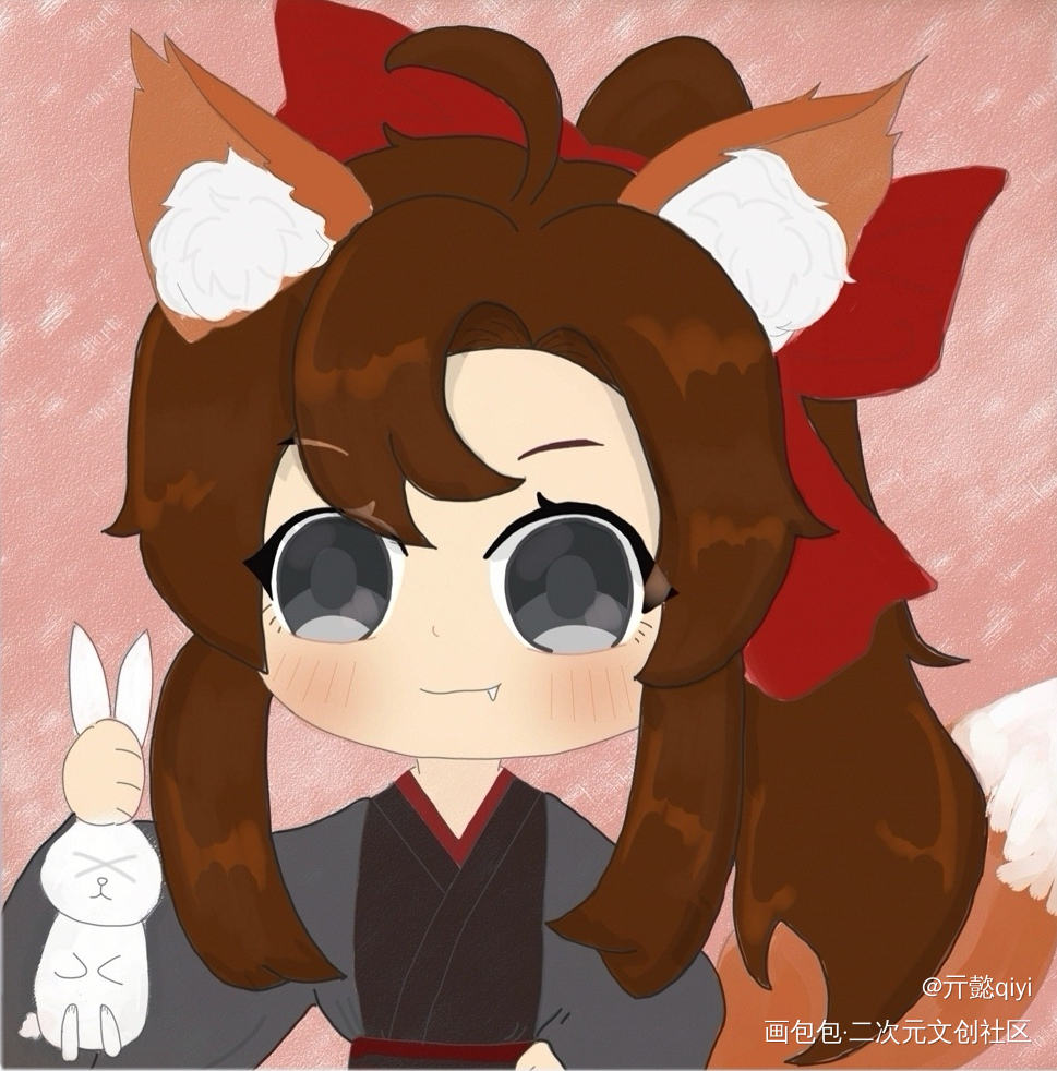 《定情信物》白狼叽x狐狸羡_蓝忘机魏无羡绘画作品