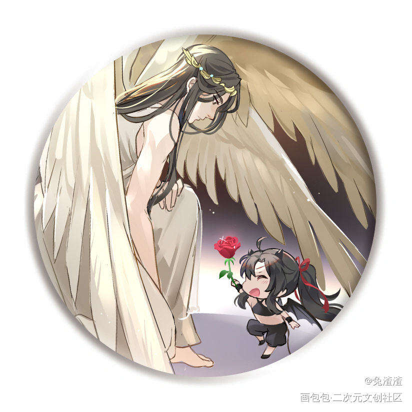 徽章設計_魔道祖师忘羡绘画作品