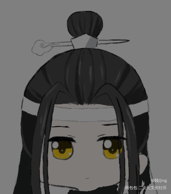 醉酒机ing～_魔道祖师忘羡Q版绘画作品