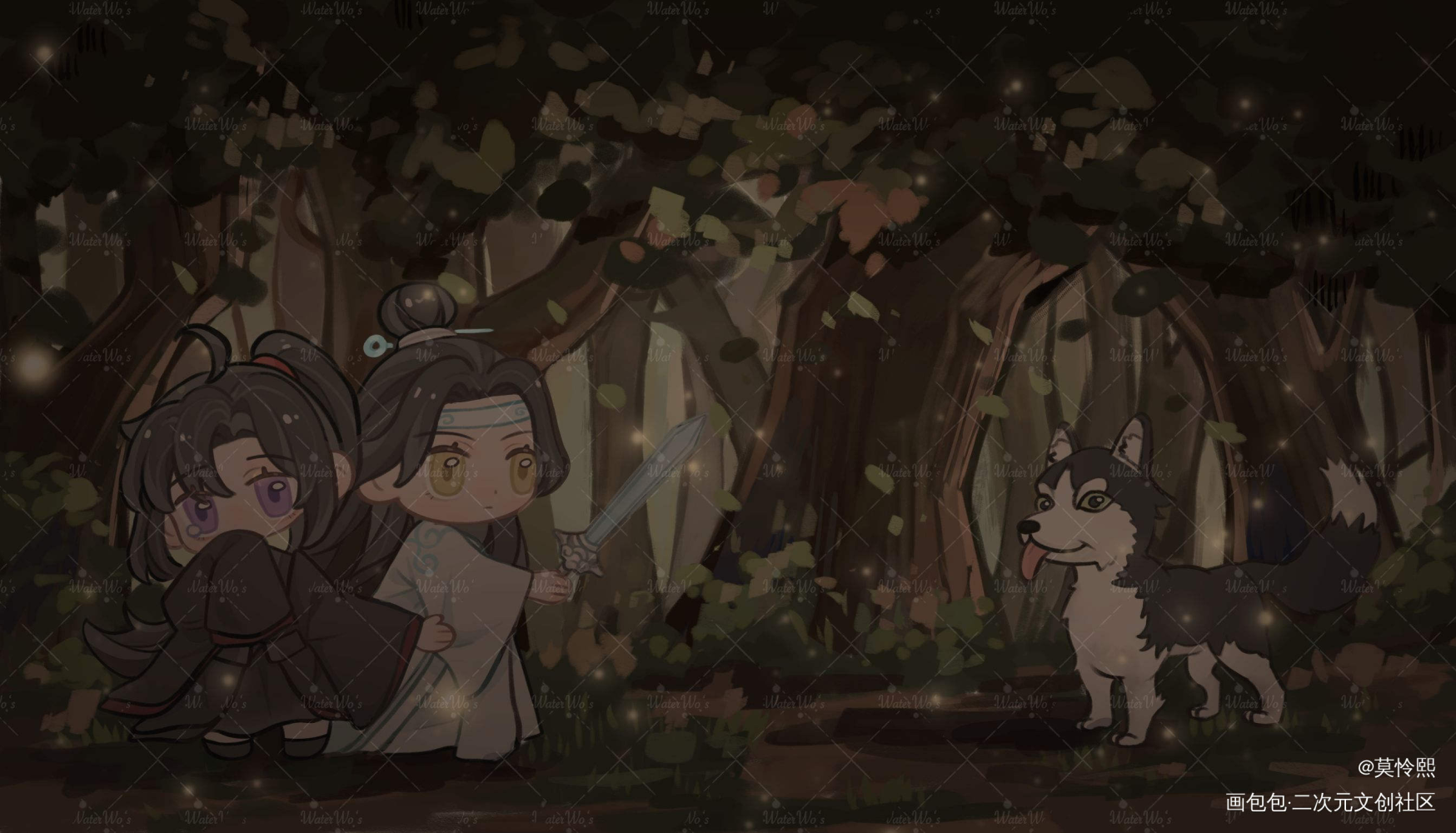 忘羡_魔道祖师忘羡约稿绘画作品