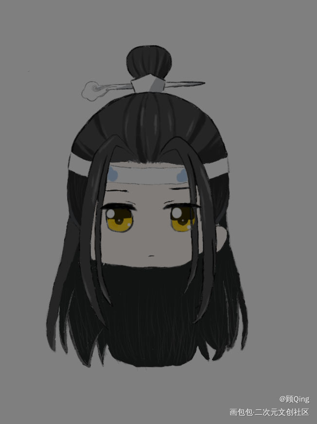 醉酒机ing～_魔道祖师忘羡Q版绘画作品
