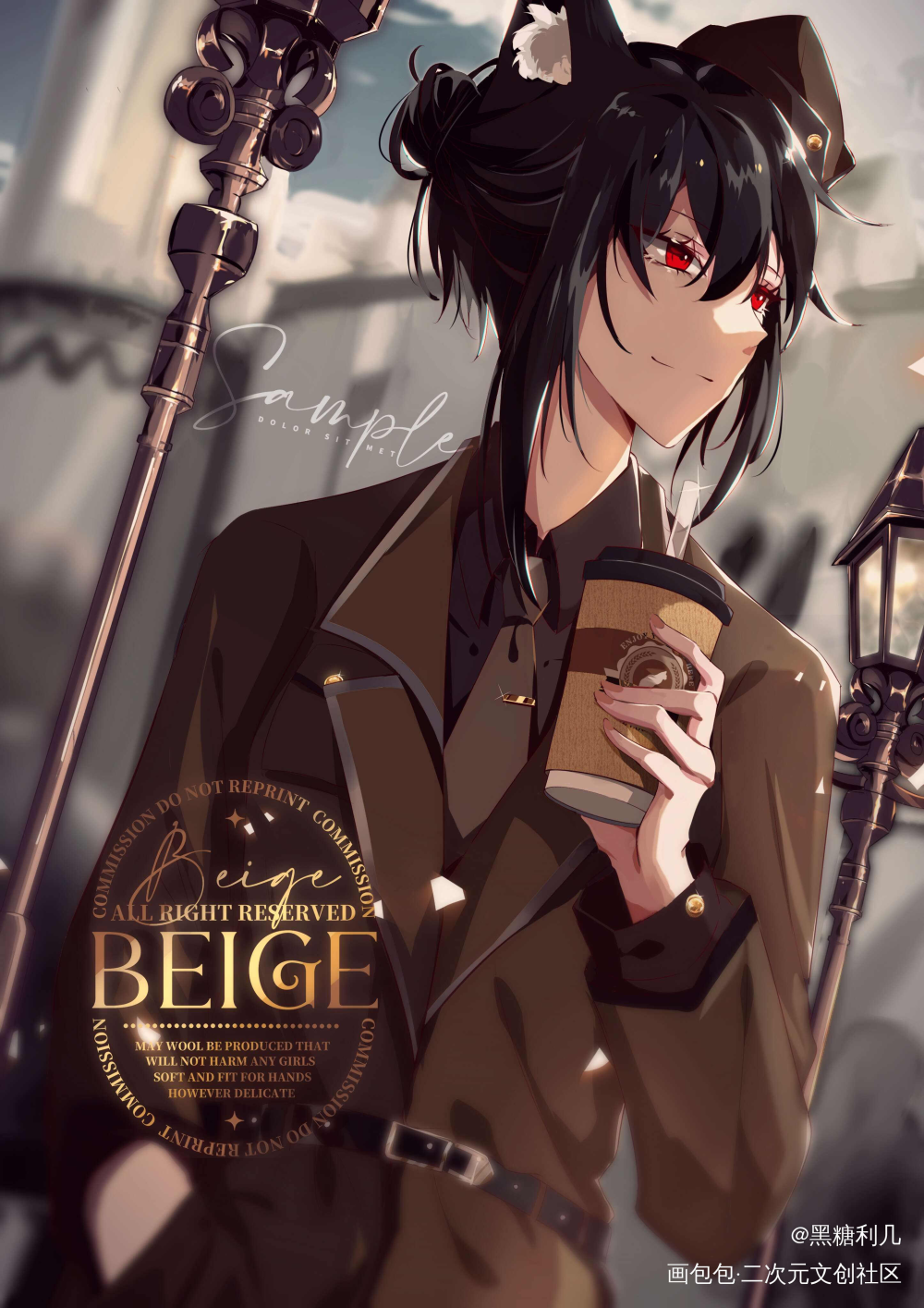 稿 不能用_平涂日系我要上首推插画原创绘画作品