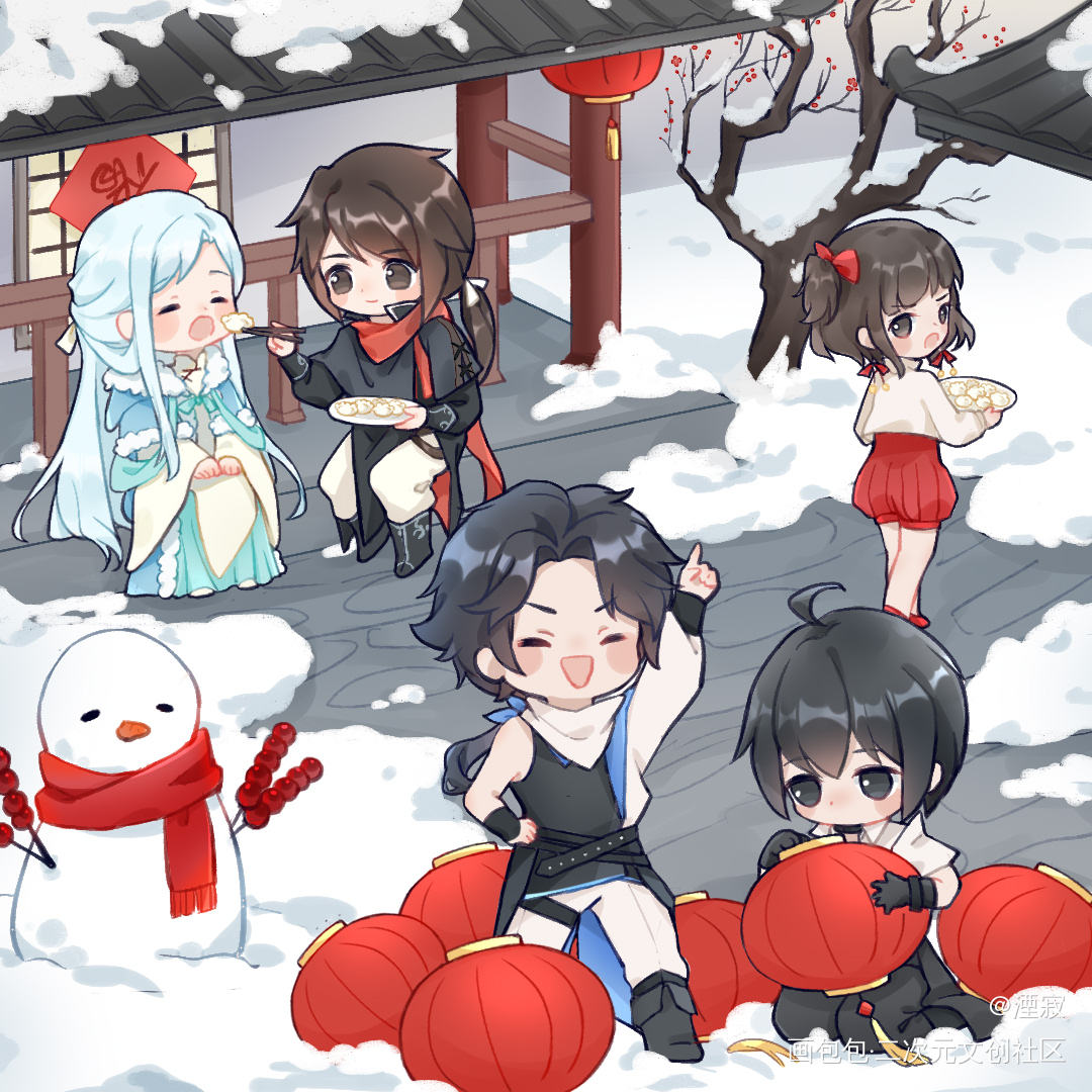 新年_带挂系统最为致命Q版年货大赏绘画作品