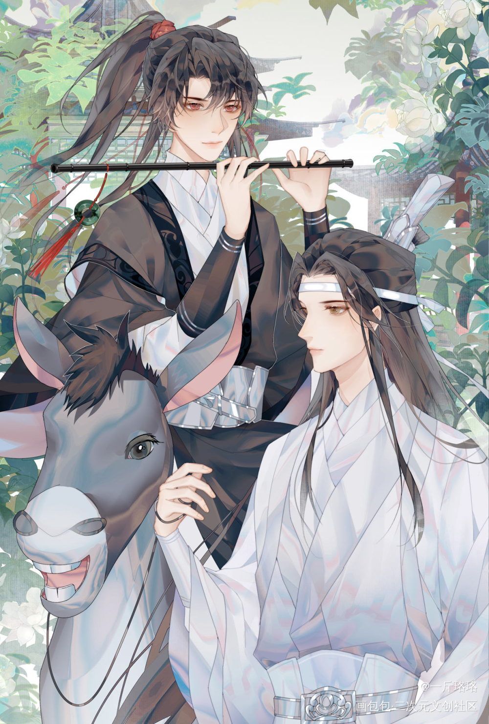 _魔道祖师忘羡墨香铜臭绘画作品