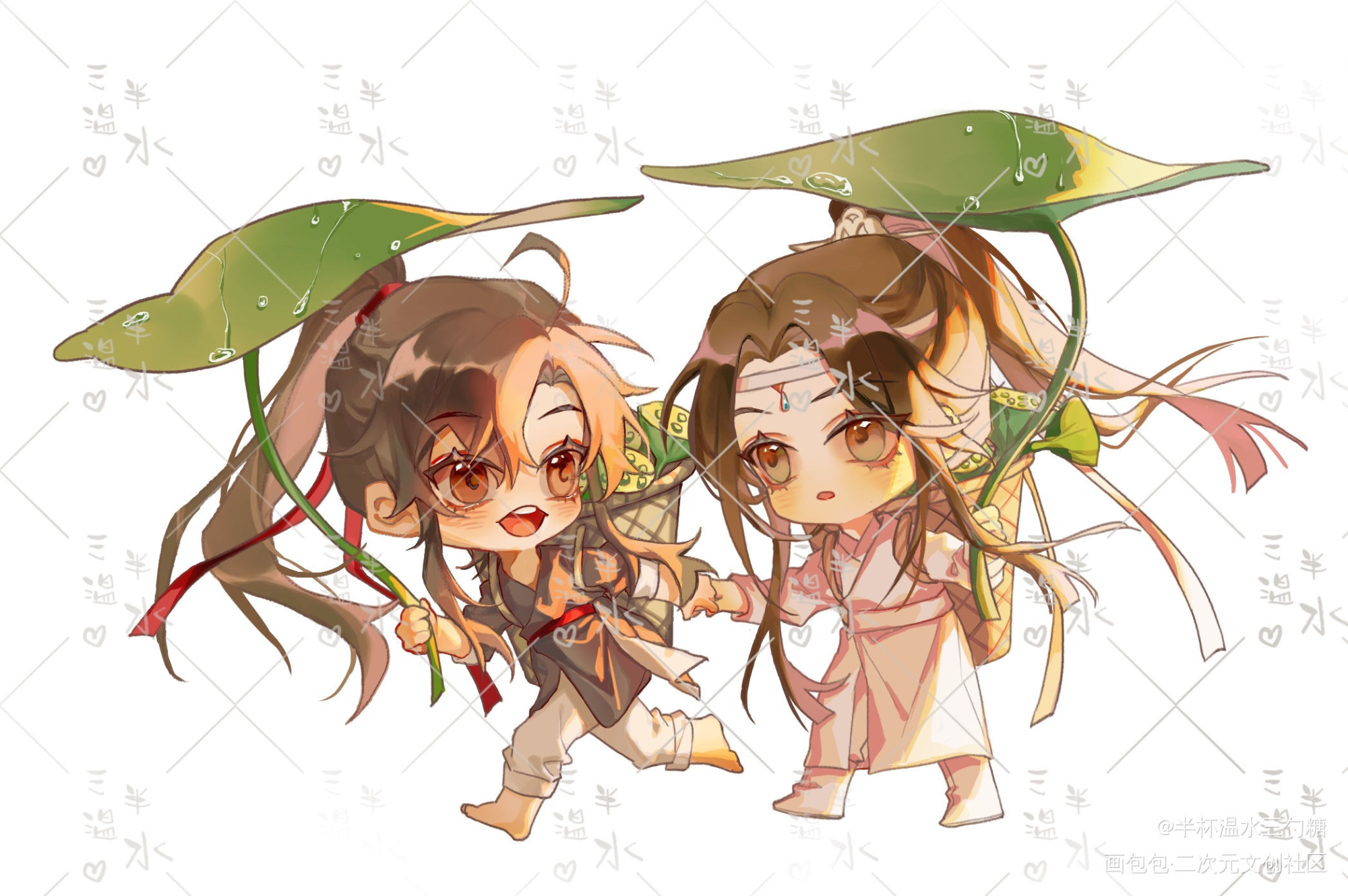 忘羡-夏日_魔道祖师忘羡绘画作品