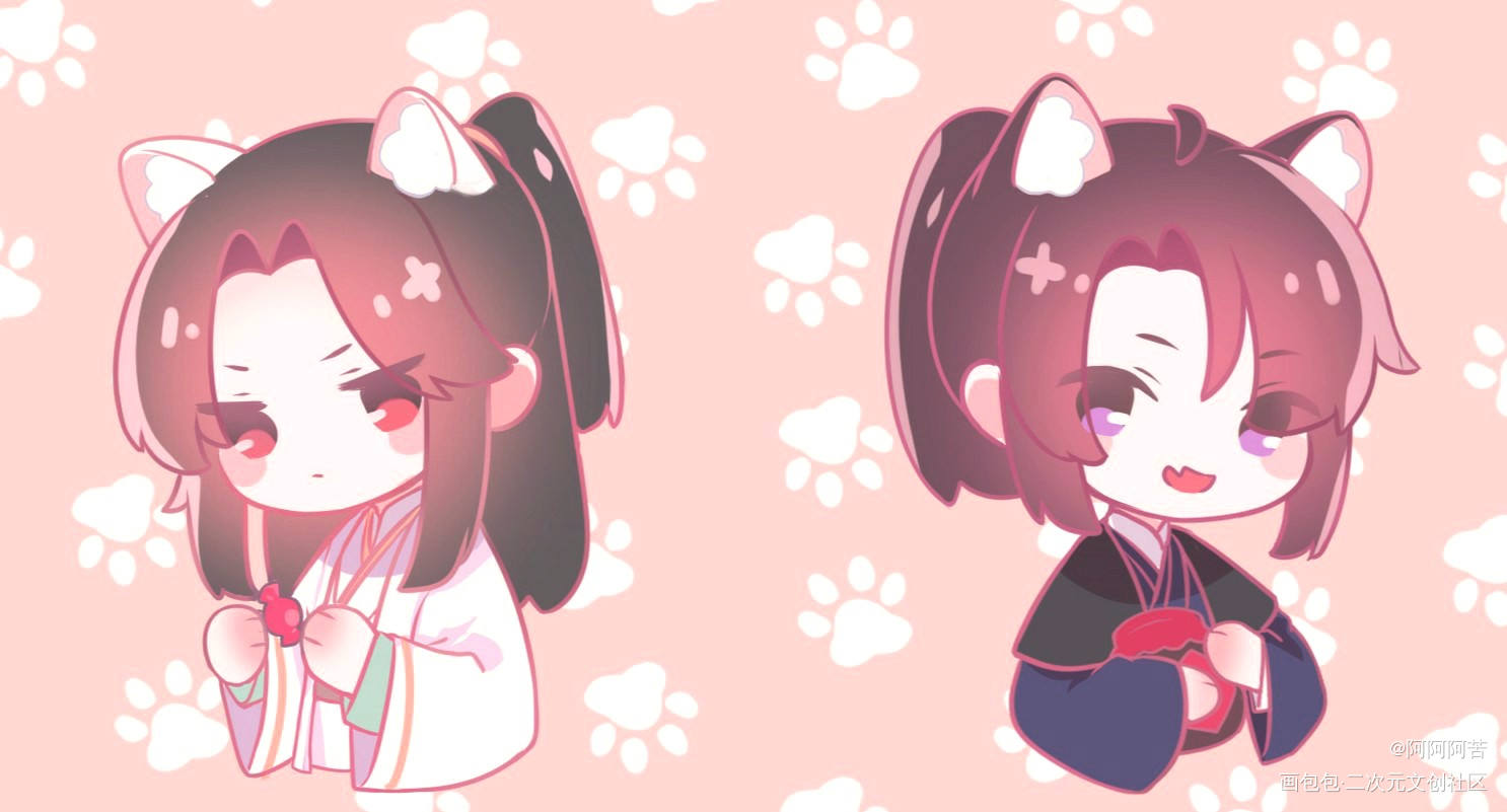 (*˘︶˘*)._二哈和他的白猫师尊燃晚绘画作品