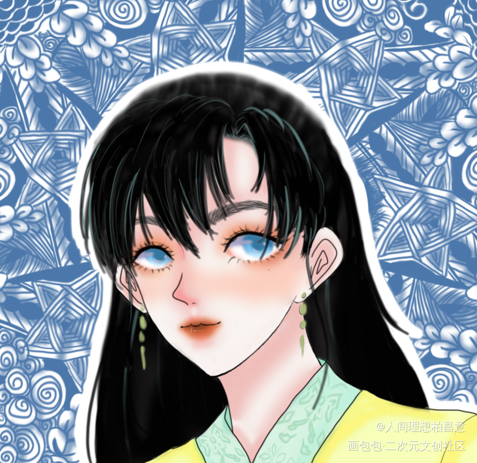 摸鱼~_oc绘画作品