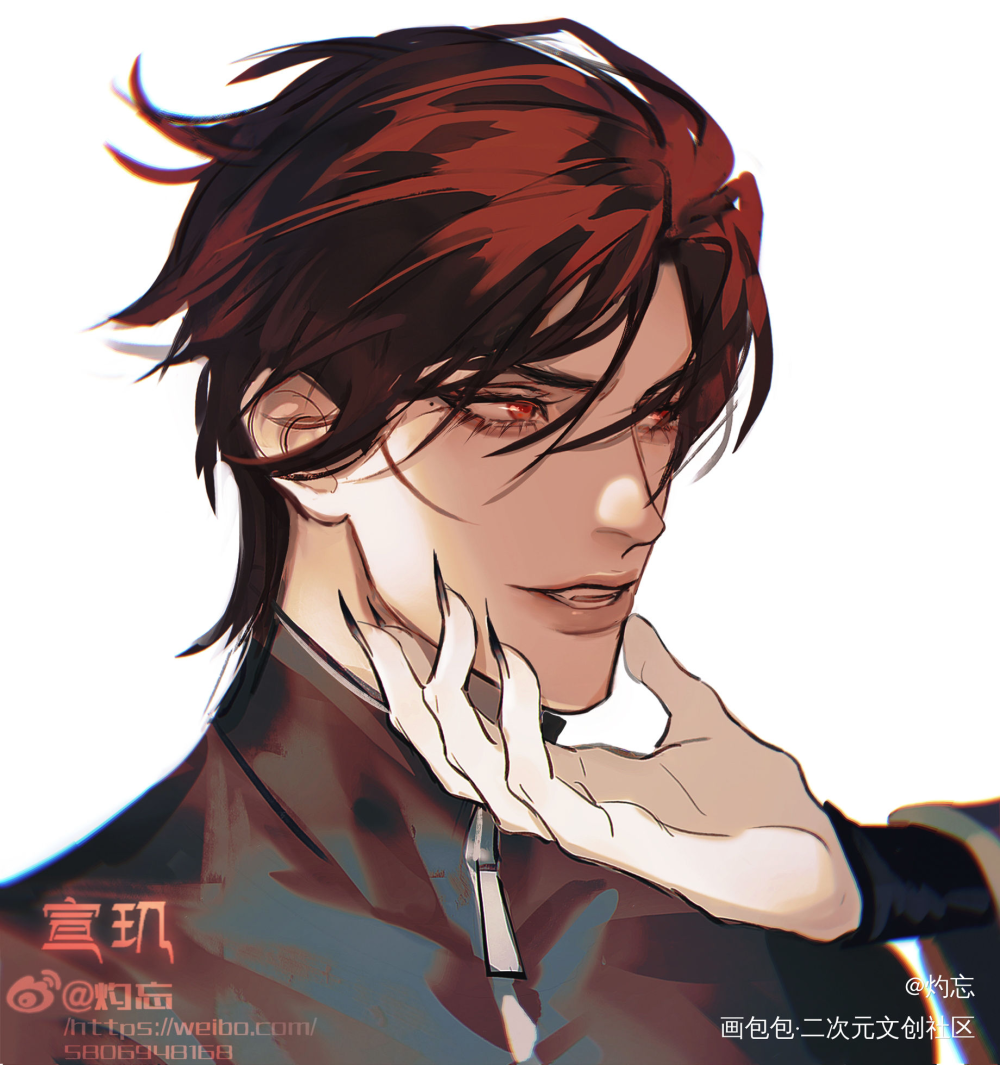 烈火浇愁_烈火浇愁盛灵渊宣玑priest绘画作品