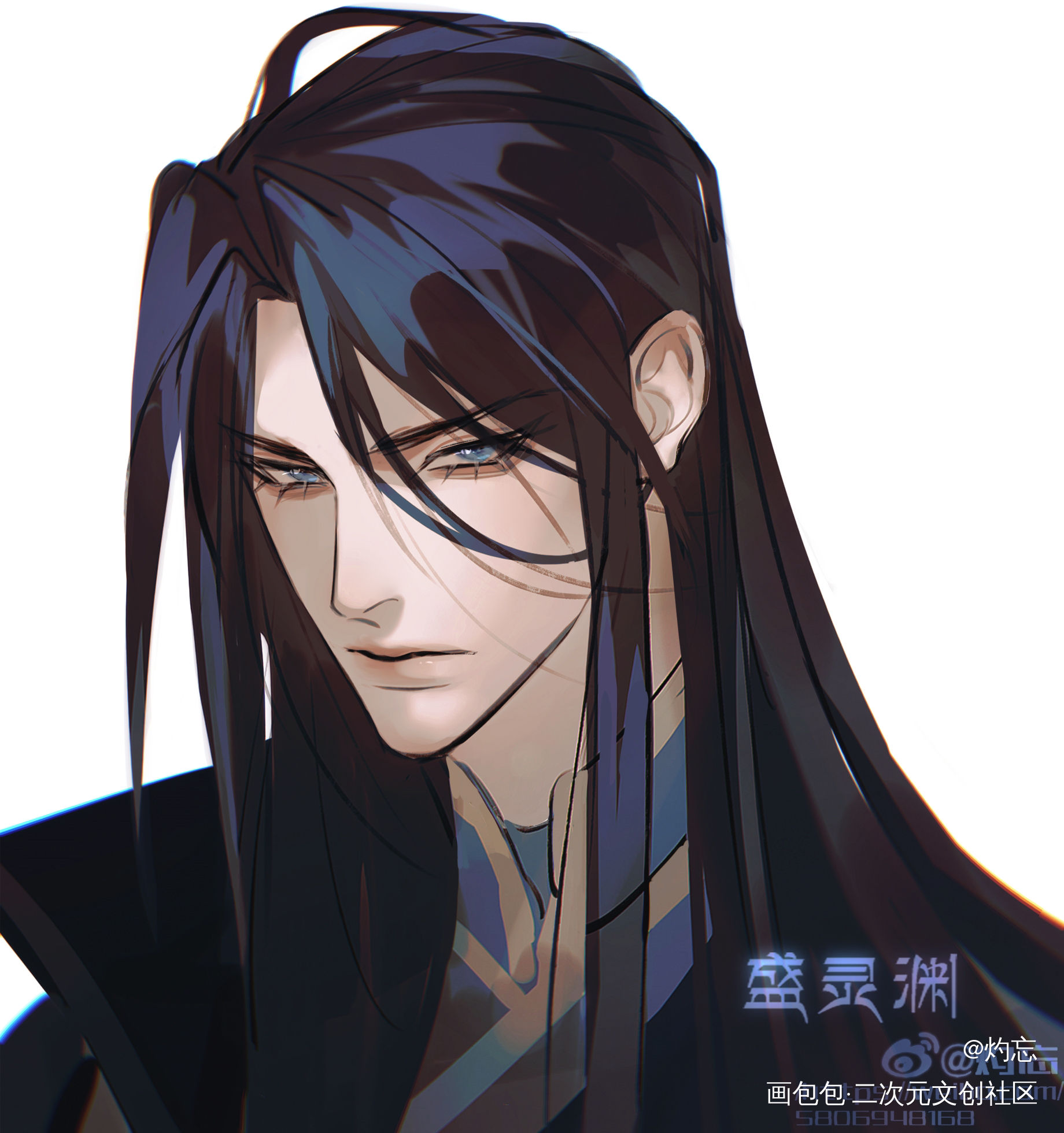 烈火浇愁_烈火浇愁盛灵渊宣玑priest绘画作品
