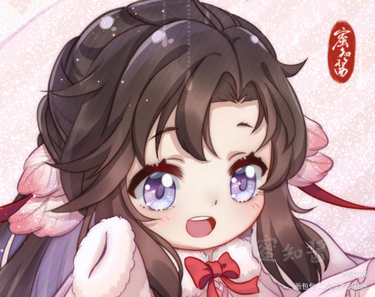 魔道同人-蛾子羡_忘羡魏无羡平涂日系Q版我要上首推插画同人绘画作品